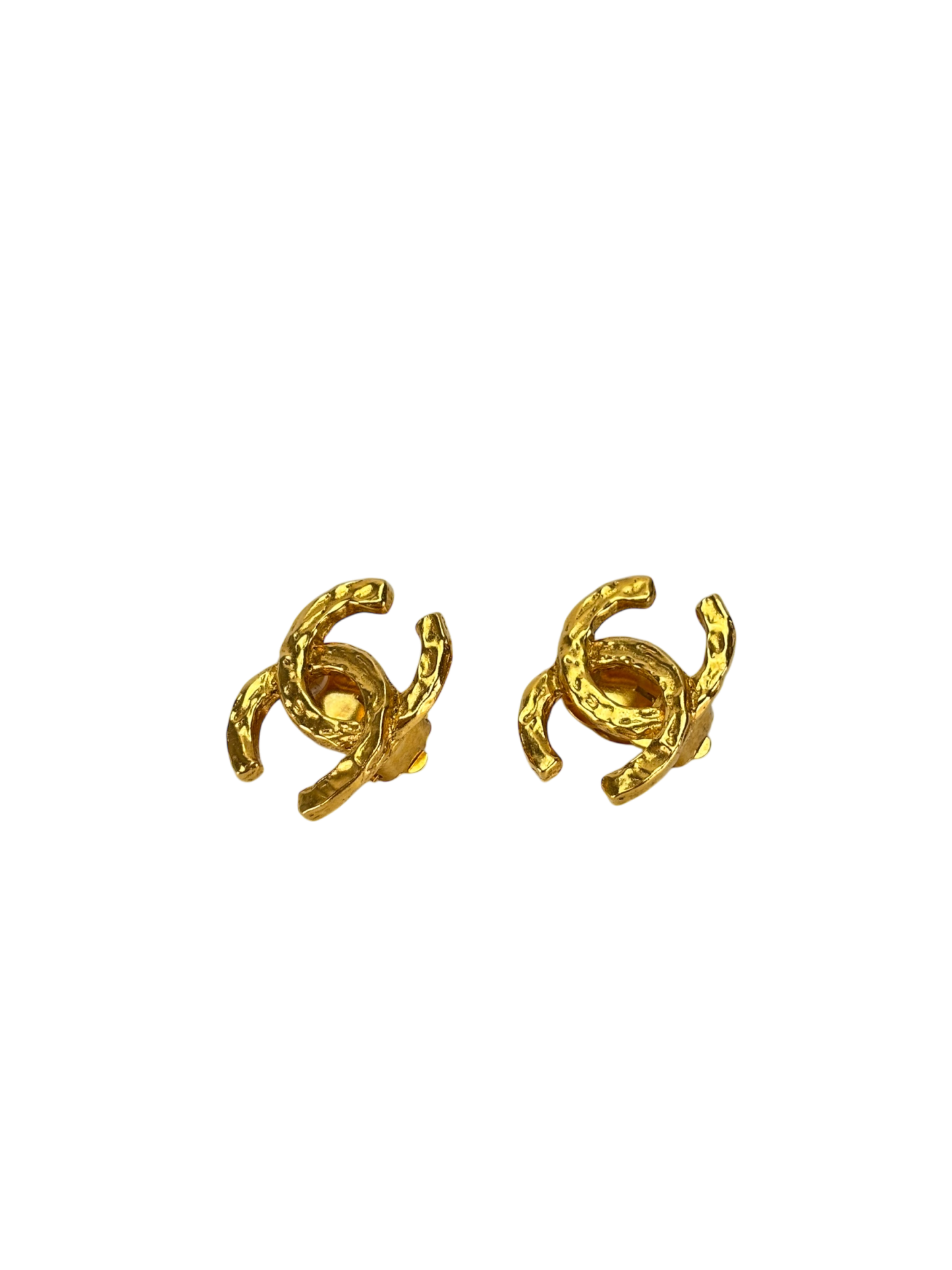 CHANEL - Gold Coco Mark Vintage Earrings