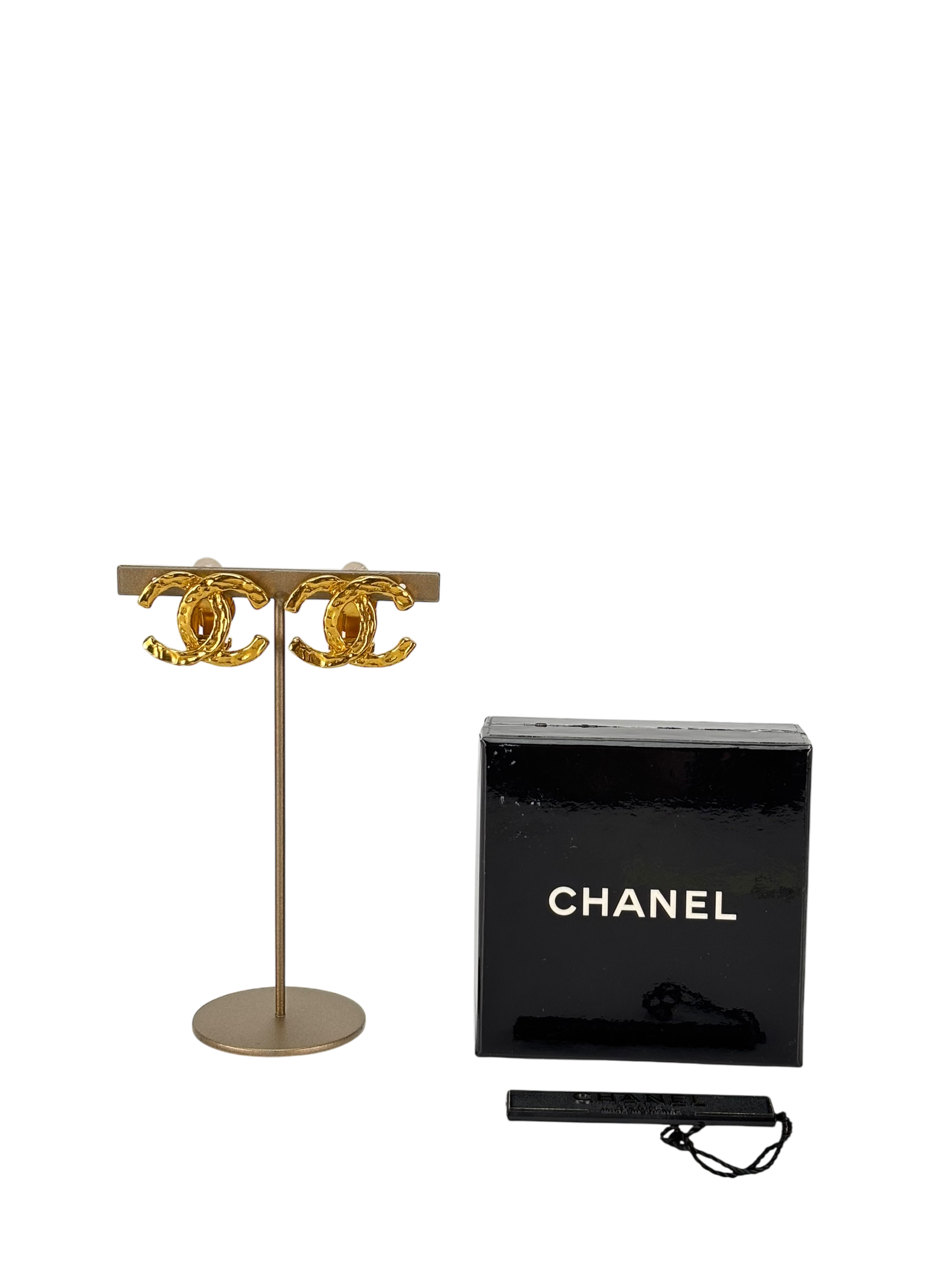 CHANEL - Gold Coco Mark Vintage Earrings