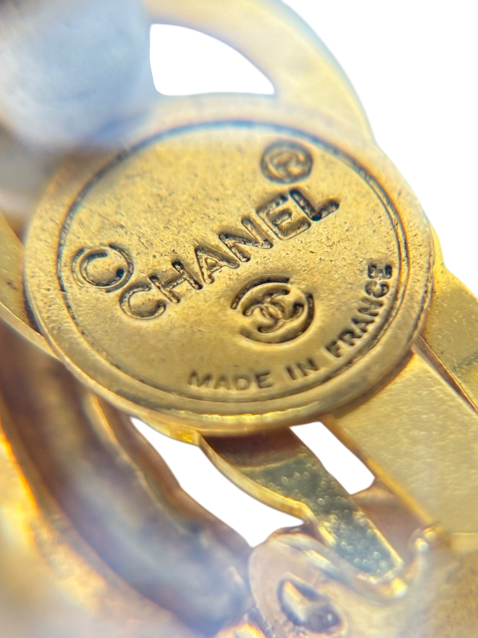 CHANEL - Gold Coco Mark Vintage Earrings