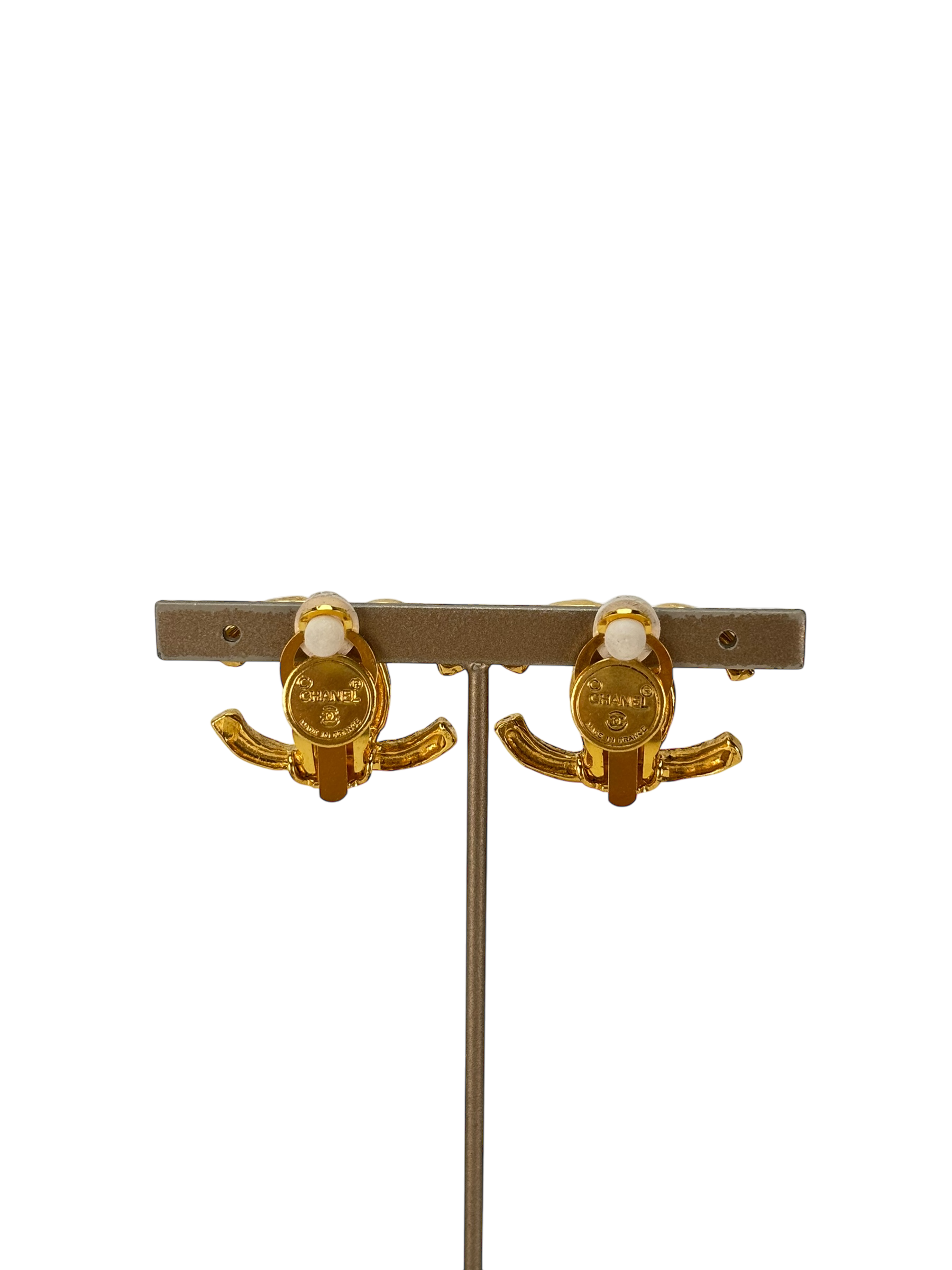 CHANEL - Gold Coco Mark Vintage Earrings