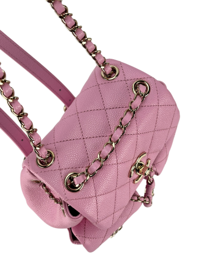 CHANEL - 23P Small Pink Cavair Backpack