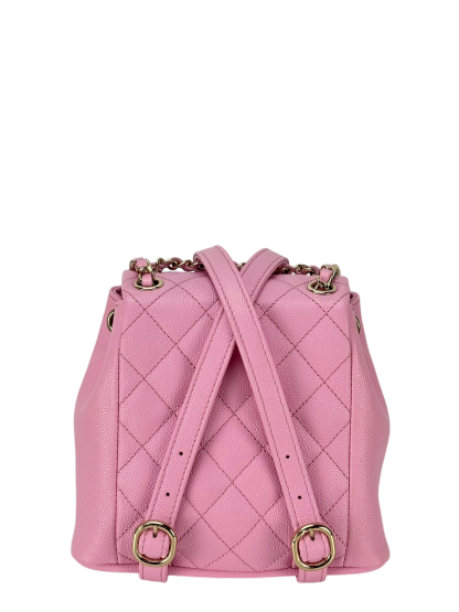 CHANEL - 23P Small Pink Cavair Backpack