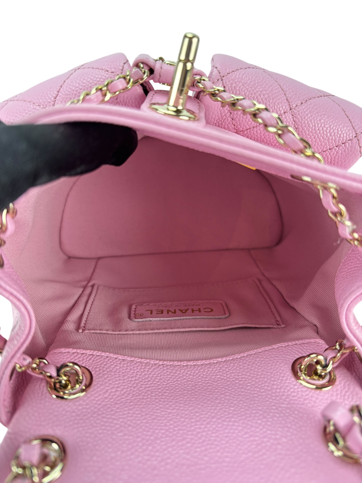CHANEL - 23P Small Pink Cavair Backpack