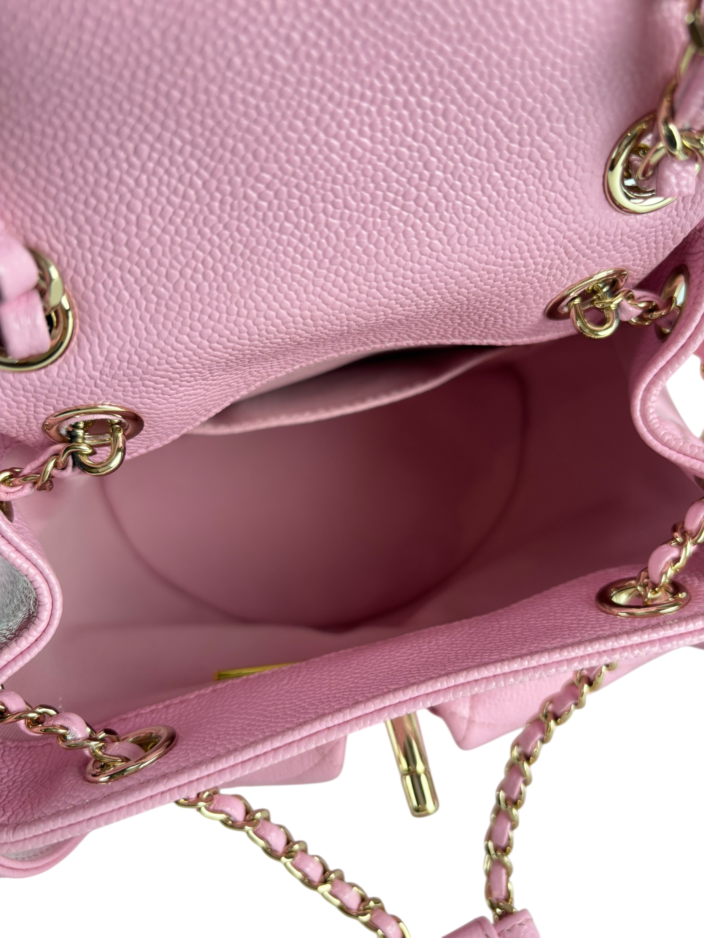CHANEL - 23P Small Pink Cavair Backpack