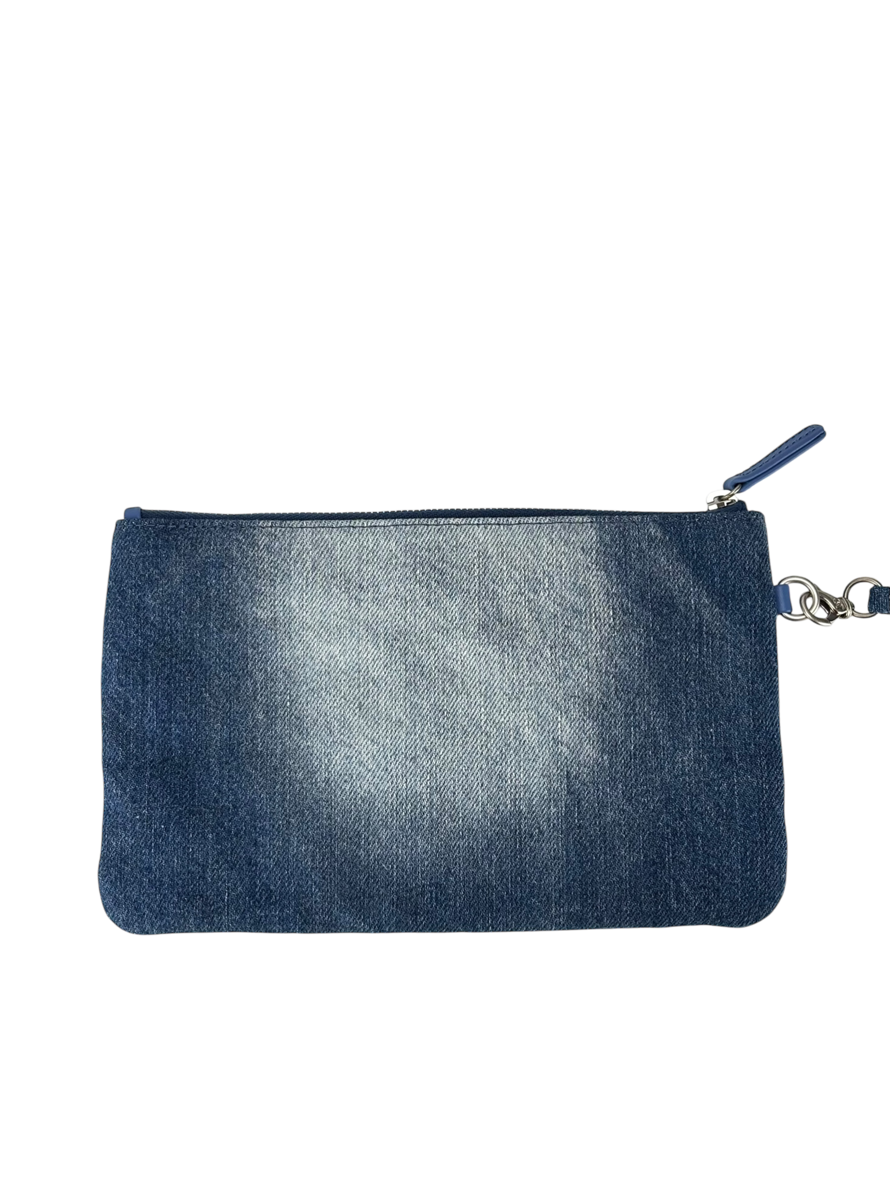 CHANEL - 22 Bag Small Denim Sliver Hardware