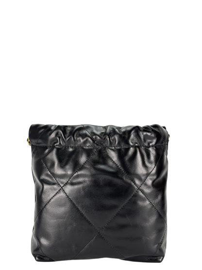 CHANEL - 22 Bag Mini Black Calfskin Gold Hardware