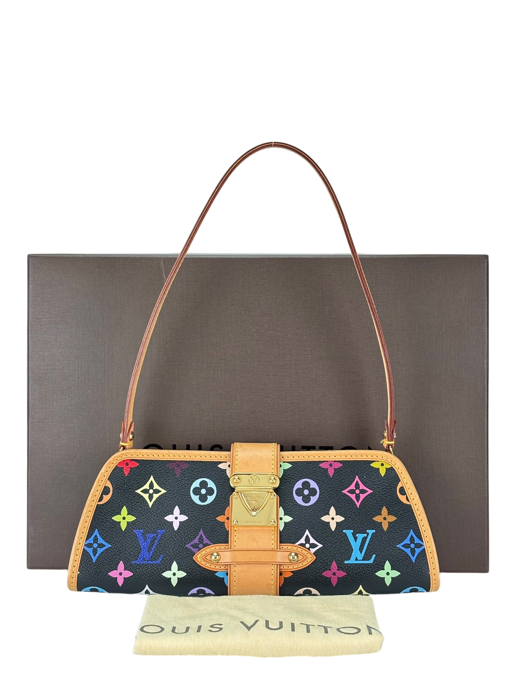 LOUIS VUITTON - Black Multicolor Shirley Bron 2way Bag