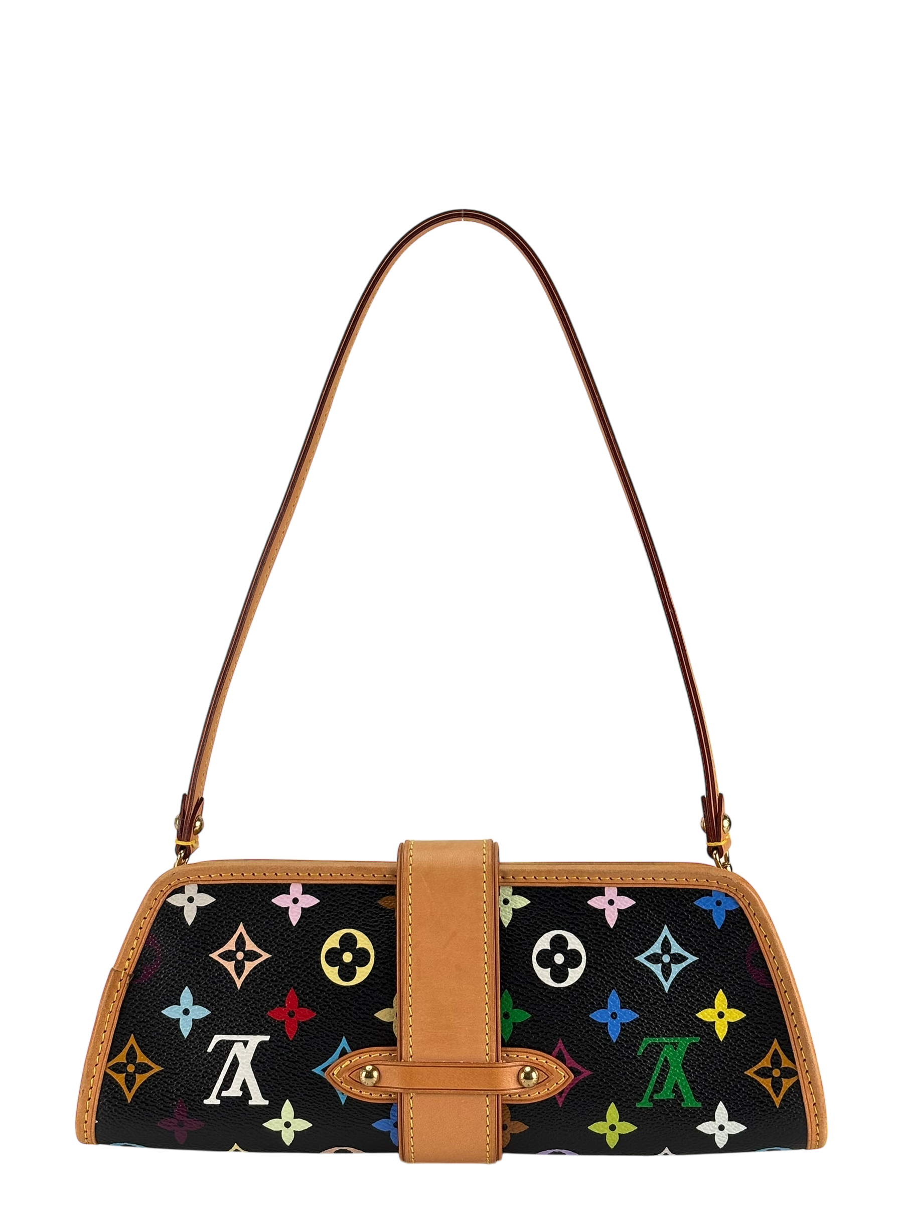 LOUIS VUITTON - Black Multicolor Shirley Bron 2way Bag