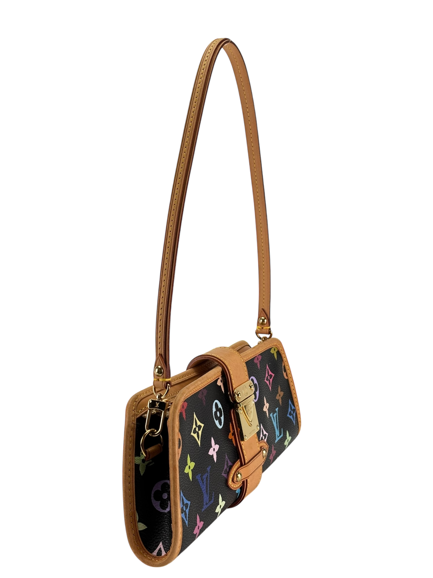 LOUIS VUITTON - Black Multicolor Shirley Bron 2way Bag