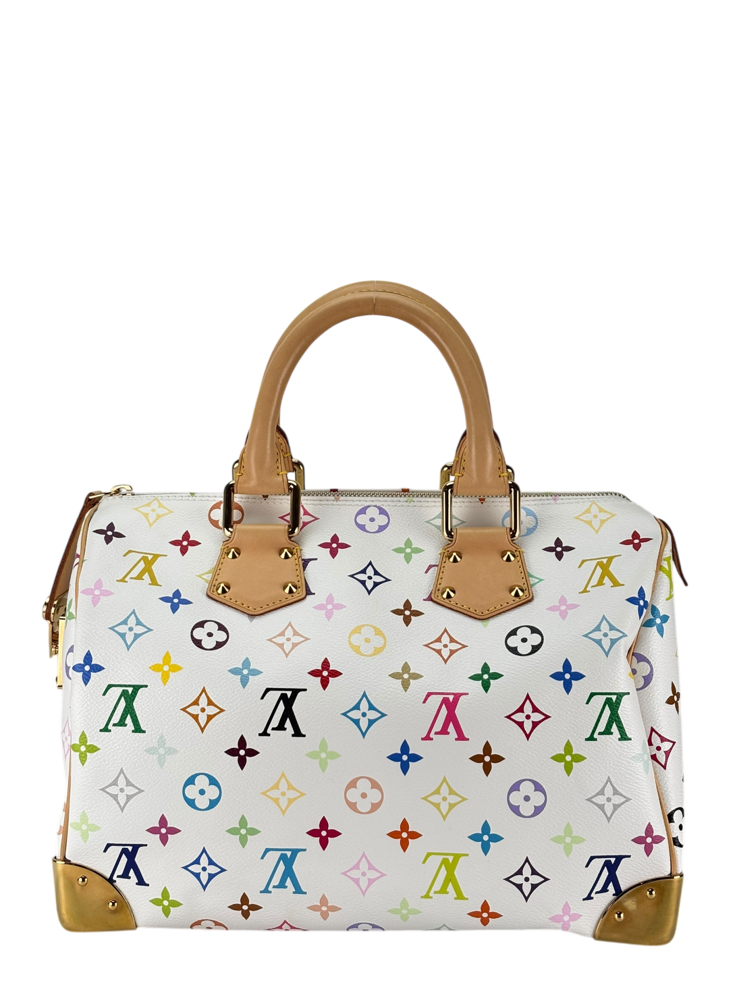 LOUIS VUITTON - White Monogram Multicolor Speedy30
