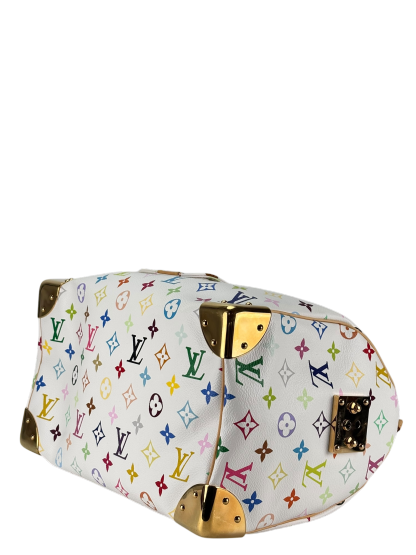 LOUIS VUITTON - White Monogram Multicolor Speedy30