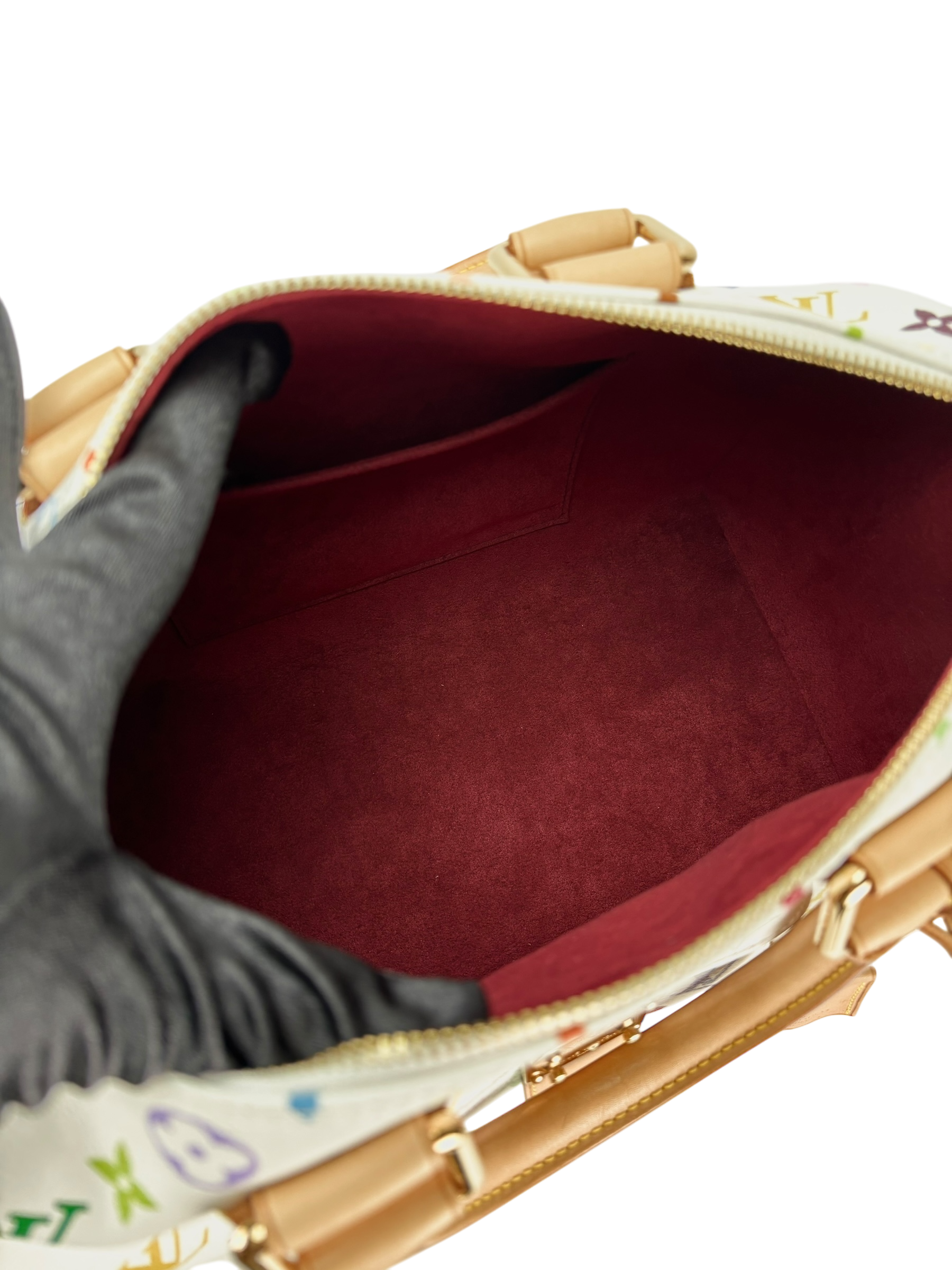 LOUIS VUITTON - White Monogram Multicolor Speedy30