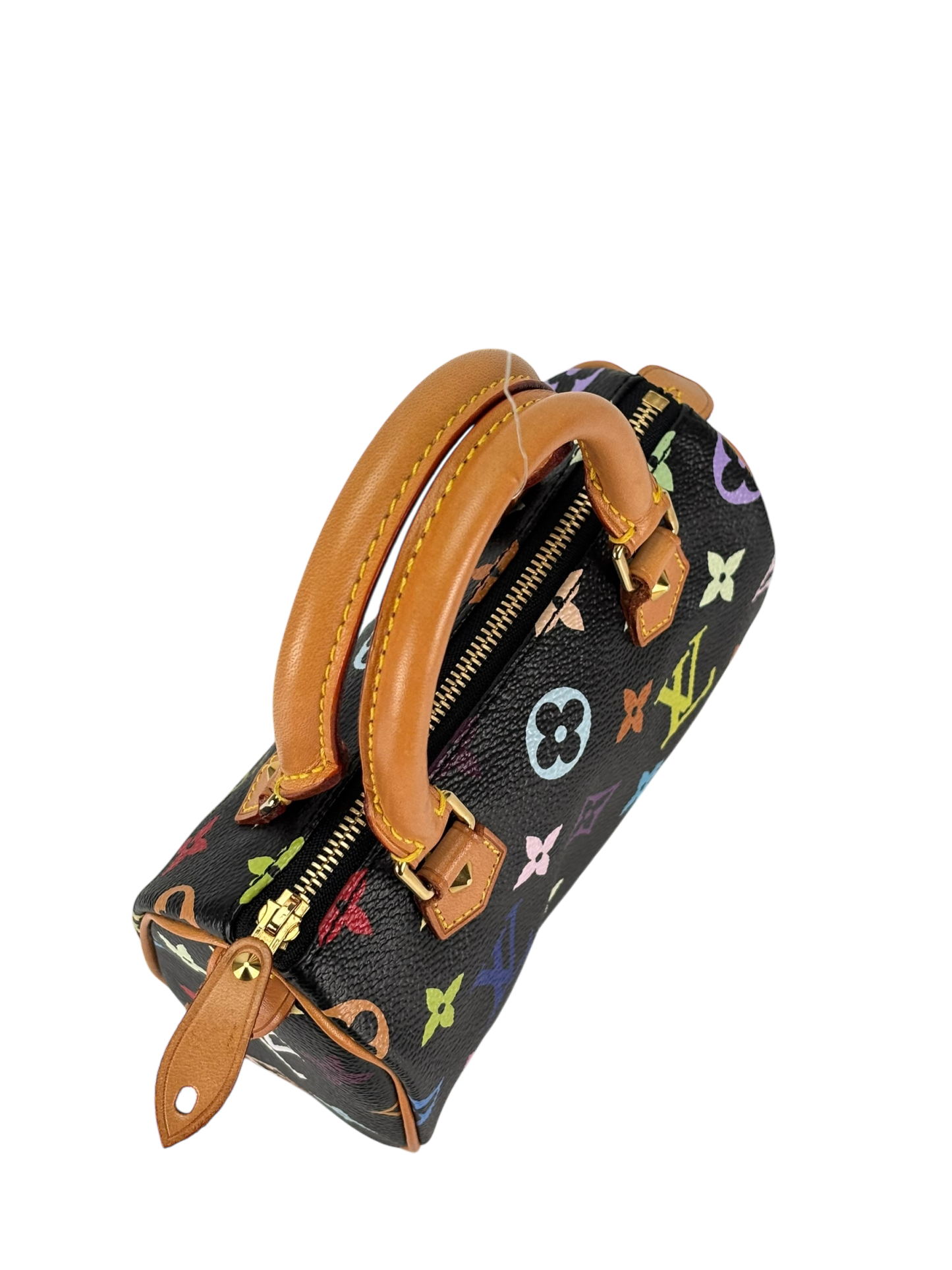 LOUIS VUITTON - Black Multicolor Nano Speedy Monogram