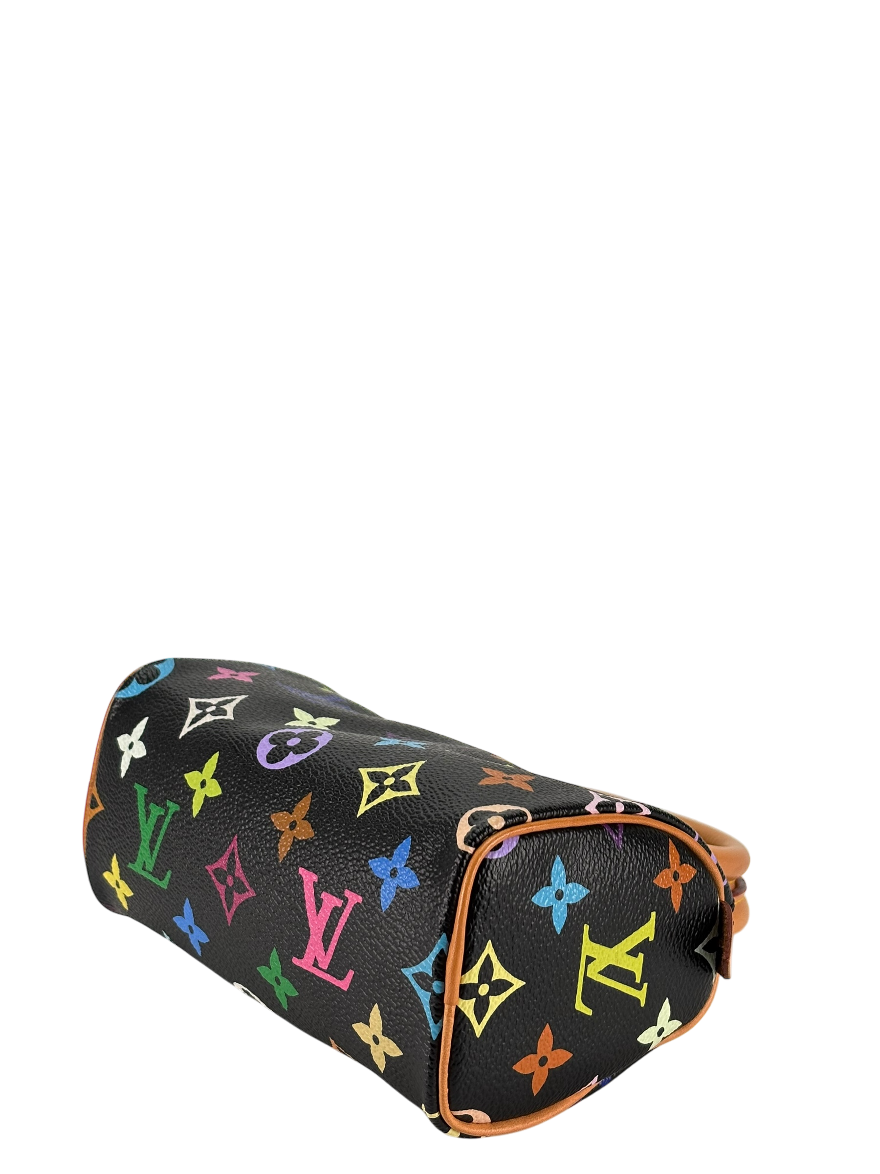 LOUIS VUITTON - Black Multicolor Nano Speedy Monogram