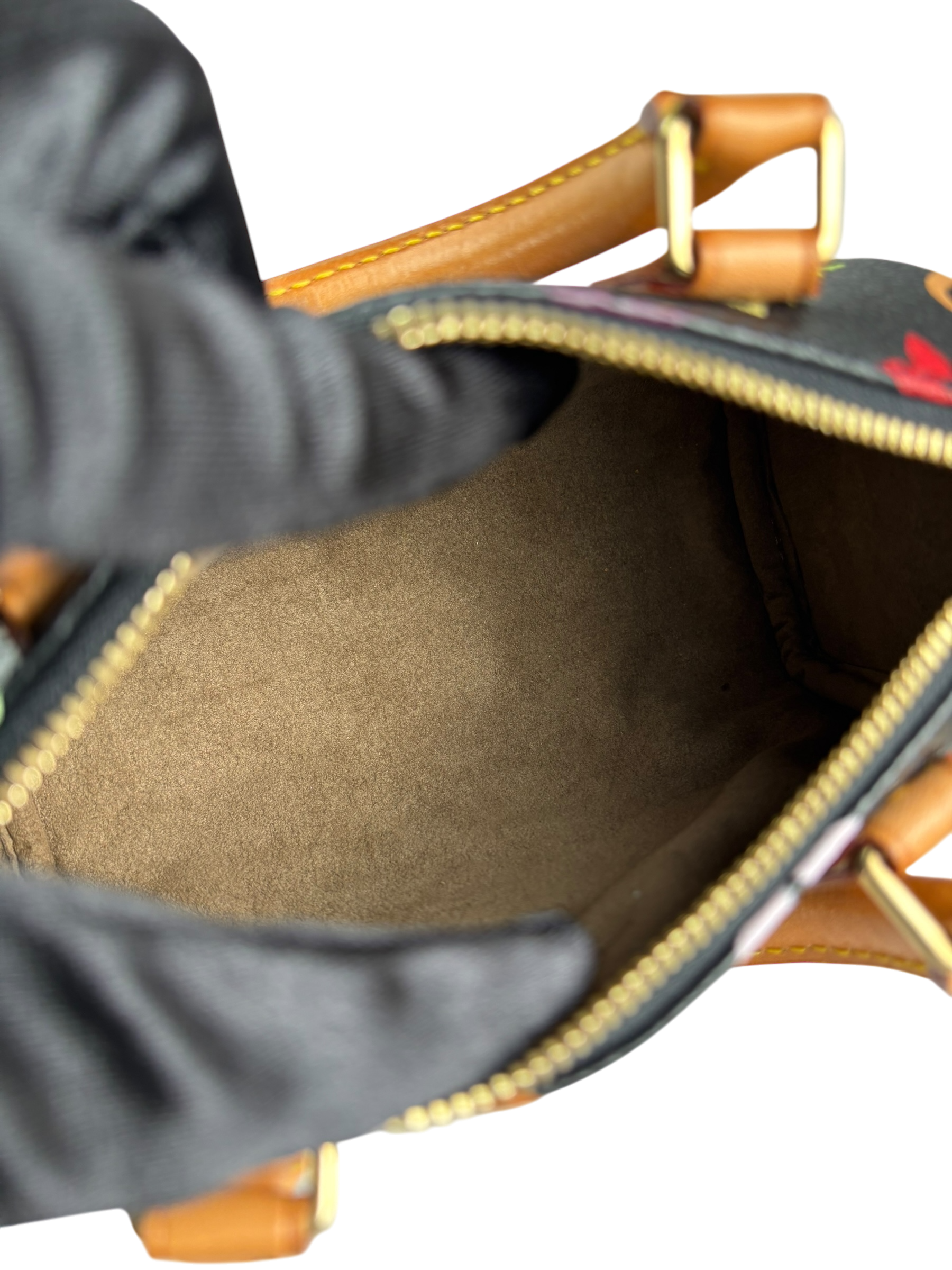 LOUIS VUITTON - Black Multicolor Nano Speedy Monogram 