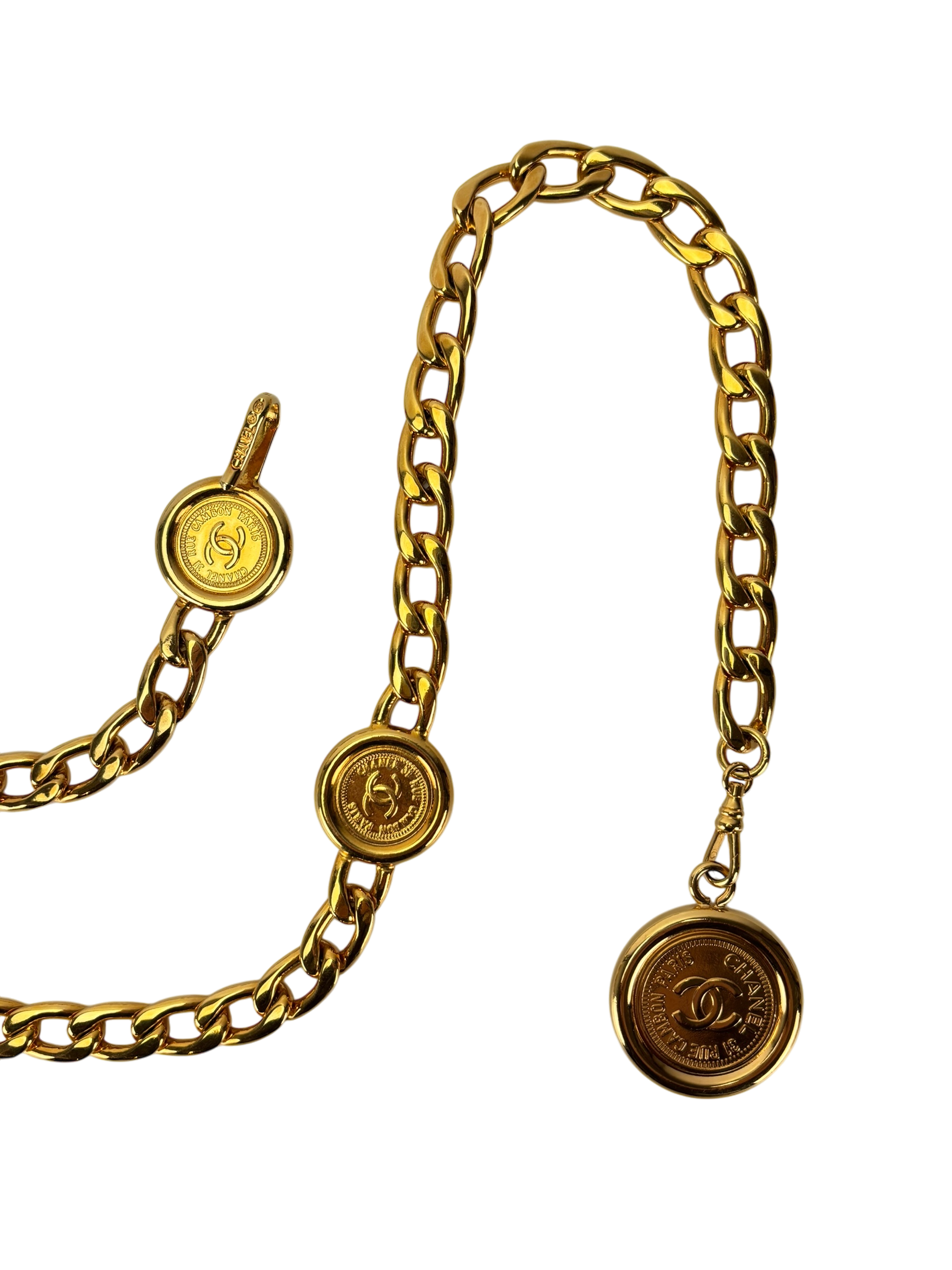 CHANEL -  Vintage Gold Coin Belt