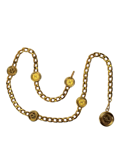 CHANEL -  Vintage Gold Coin Belt