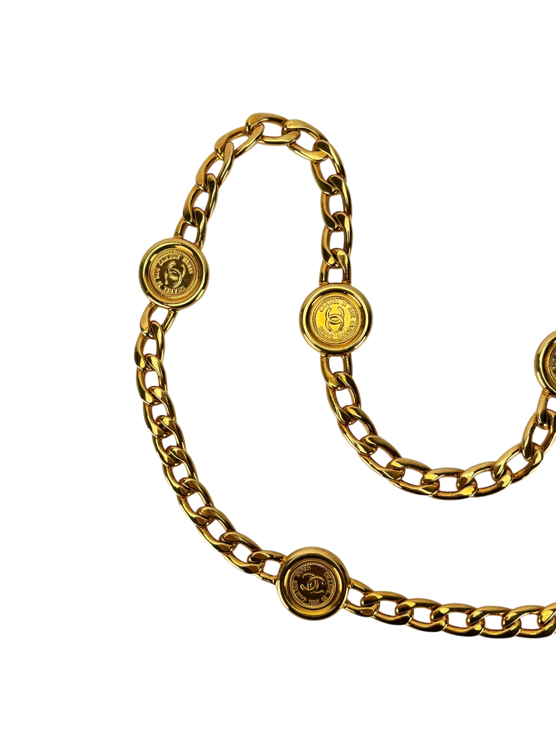 CHANEL -  Vintage Gold Coin Belt