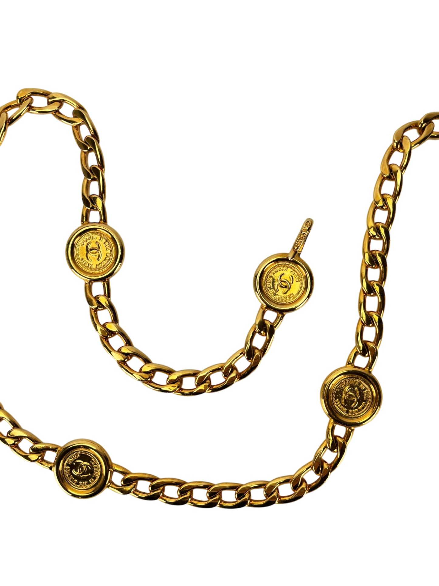 CHANEL -  Vintage Gold Coin Belt