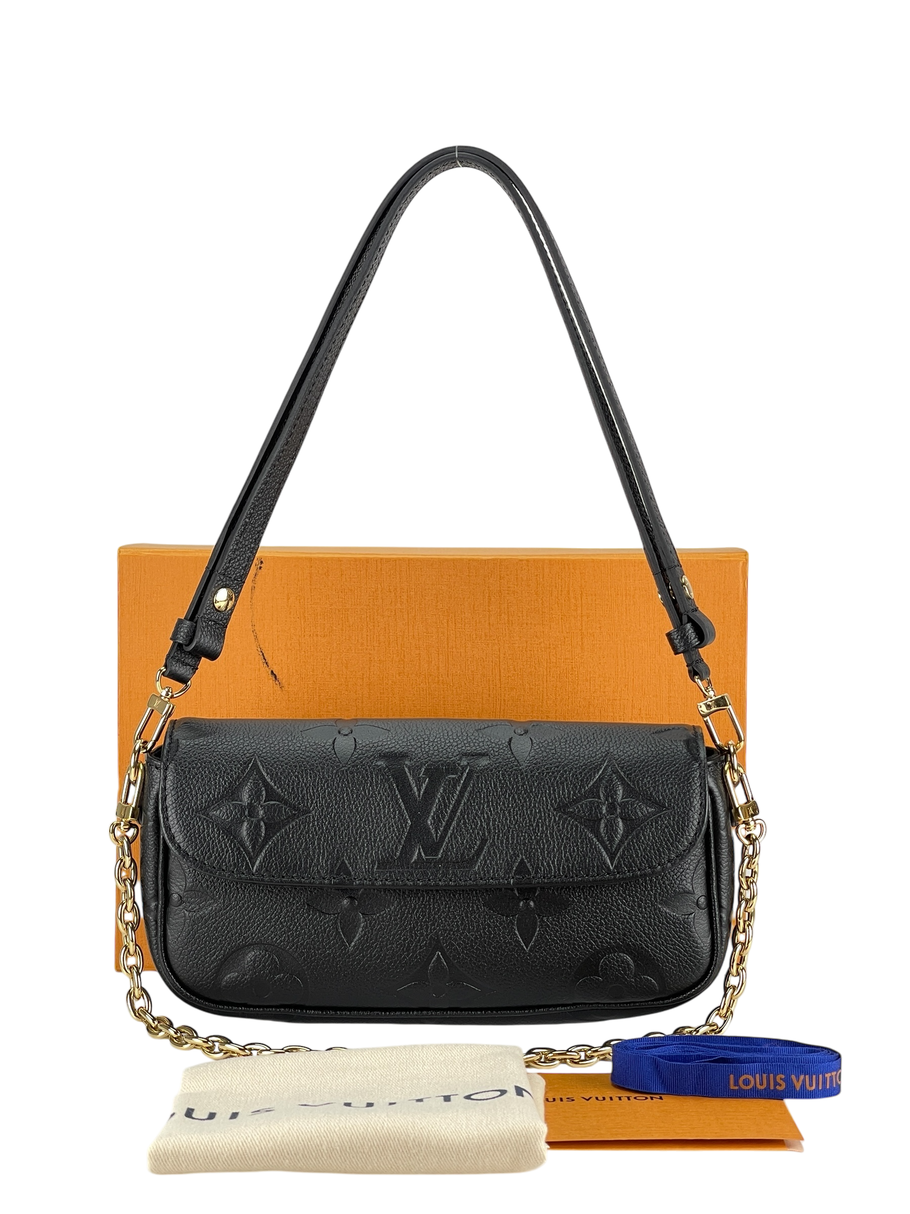 LOUIS VUITTON - Black Monogram Empreinte Ivy 2way Shoulder Bag