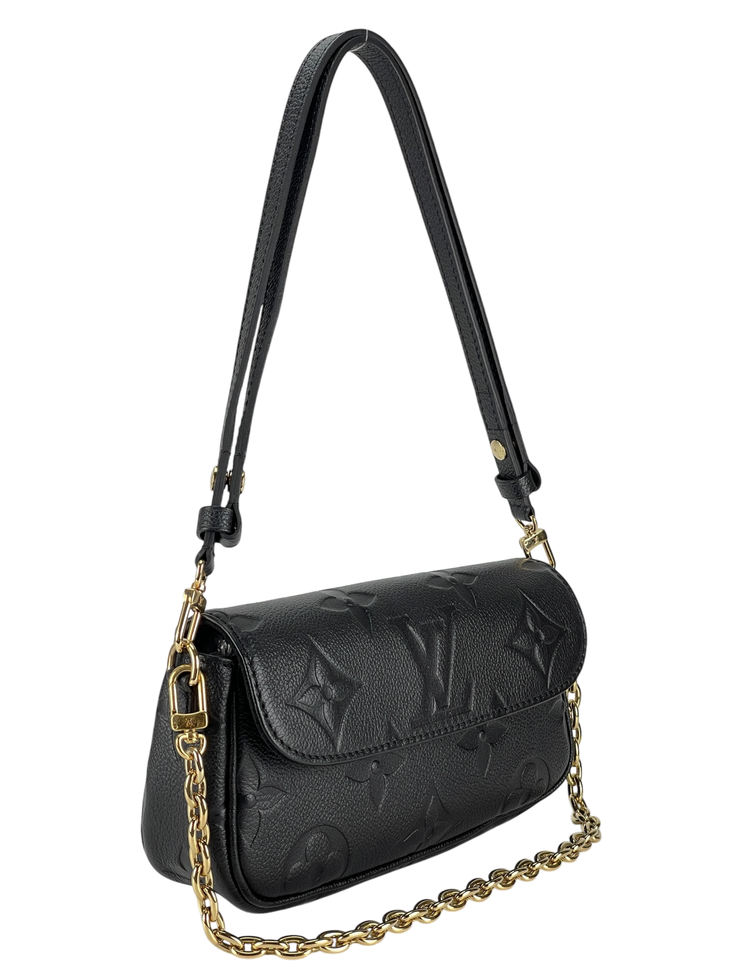 LOUIS VUITTON - Black Monogram Empreinte Ivy 2way Shoulder Bag