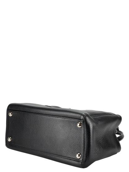 CHANEL - Black Silver Cavair Cerf Tote Bag