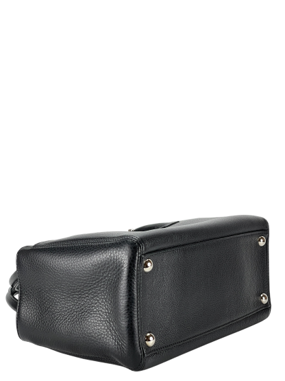CHANEL - Black Silver Cavair Cerf Tote Bag