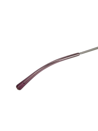 CHANEL - Purple Rectangular Tinted Rimless Sunglasses
