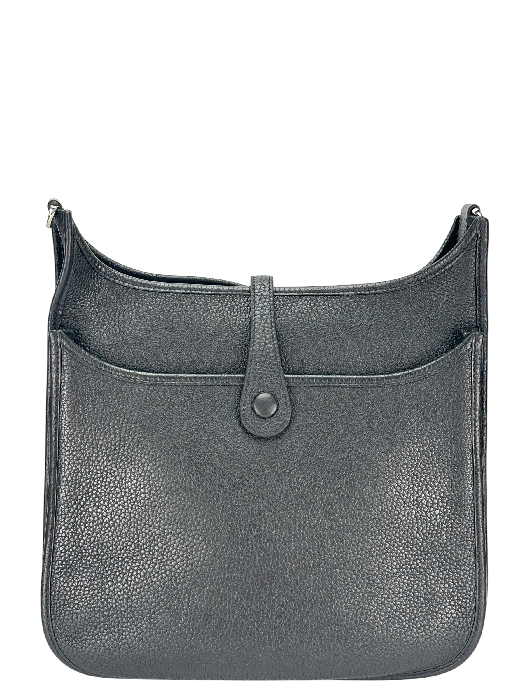 HERMES - Evelyne PM Evelyne 29 Noir Clemence Palladium Hardware