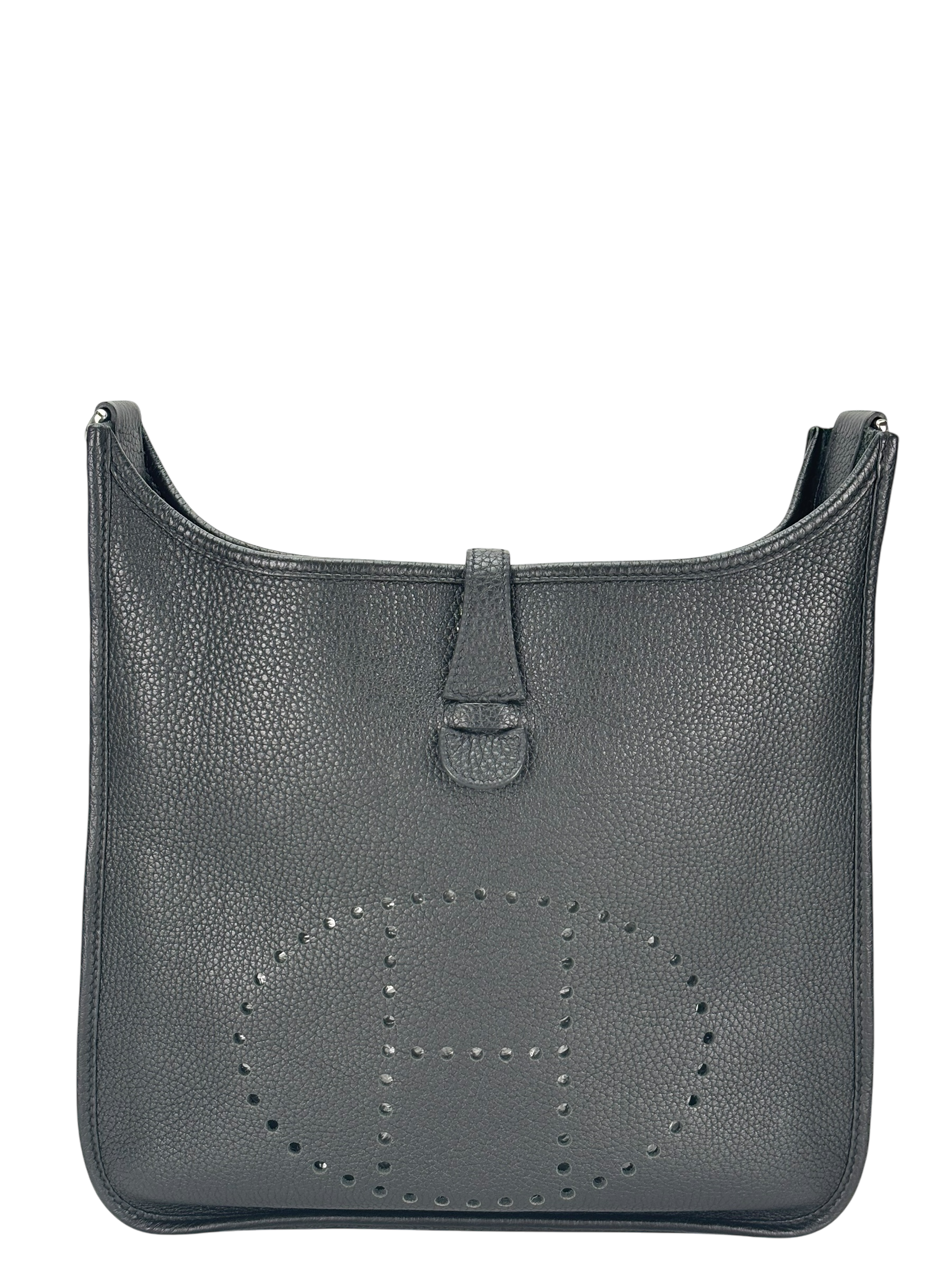 HERMES - Evelyne PM Evelyne 29 Noir Clemence Palladium Hardware
