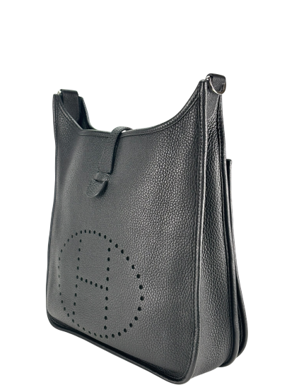 HERMES - Evelyne PM Evelyne 29 Noir Clemence Palladium Hardware