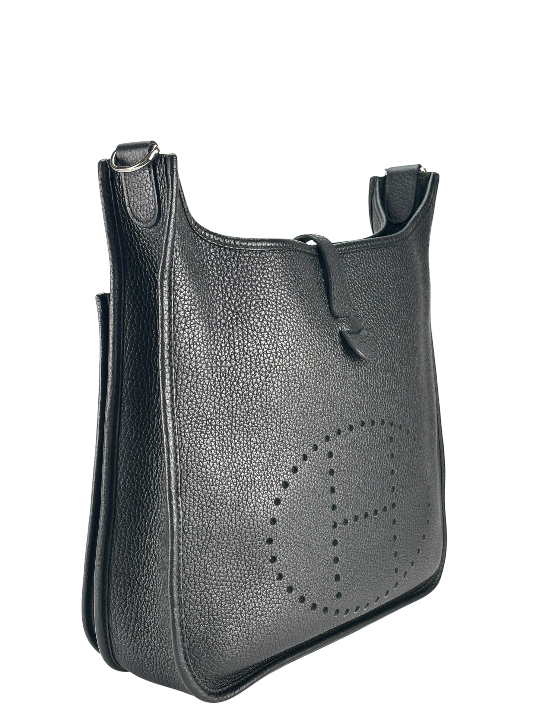 HERMES - Evelyne PM Evelyne 29 Noir Clemence Palladium Hardware