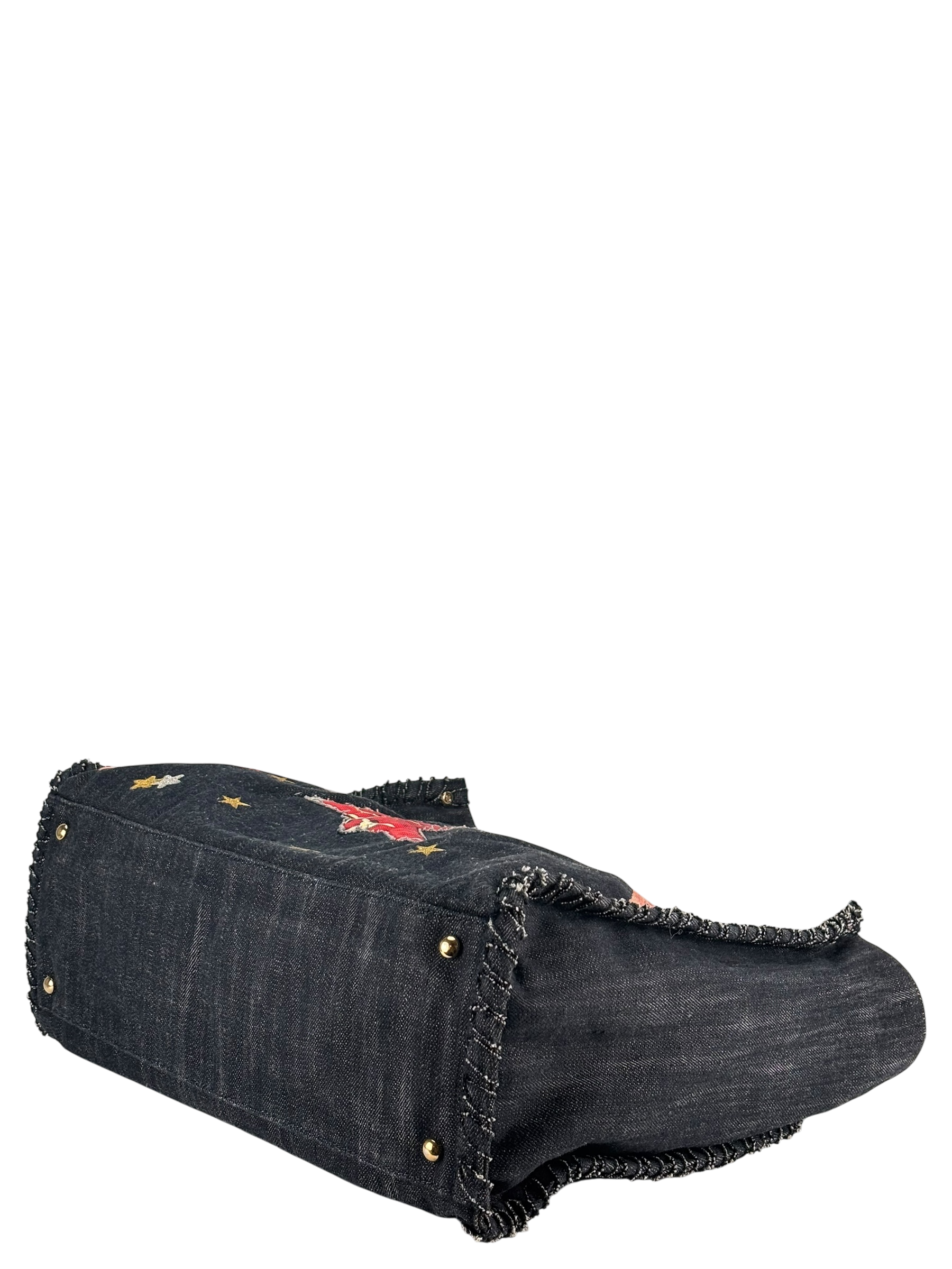 CHANEL - Night Flight Denim Chain Tote Bag