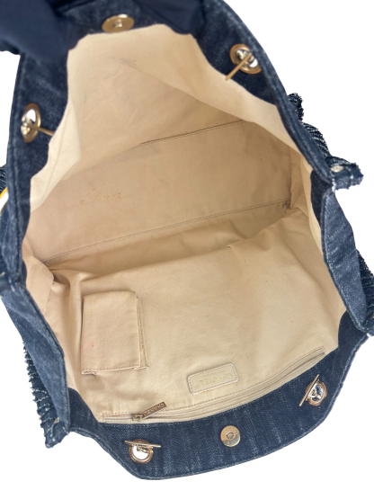 CHANEL - Night Flight Denim Chain Tote Bag