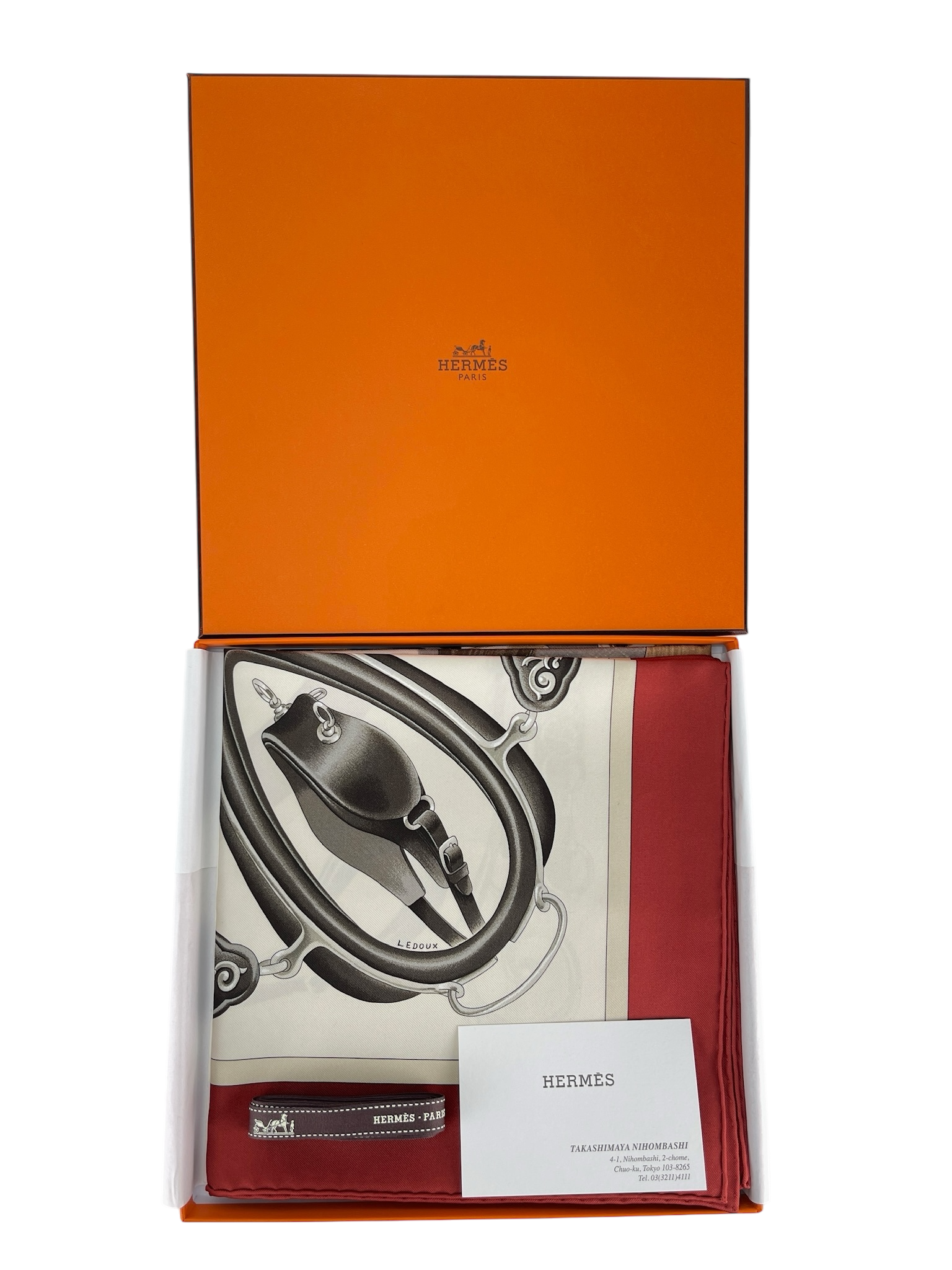 HERMES - Carre 90 "Bow-shaped Link" Scarf 