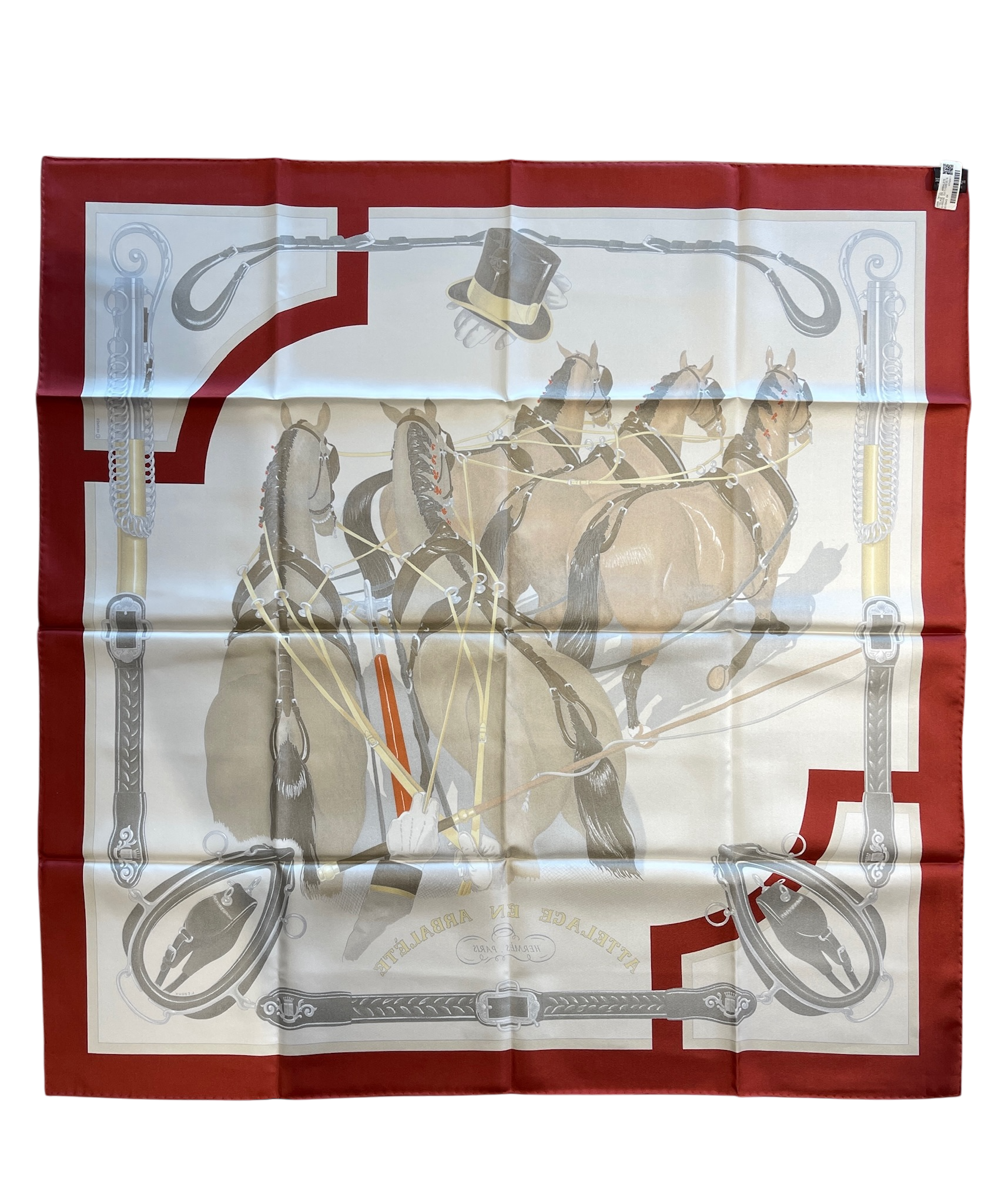 HERMES - Carre 90 "Bow-shaped Link" Scarf 