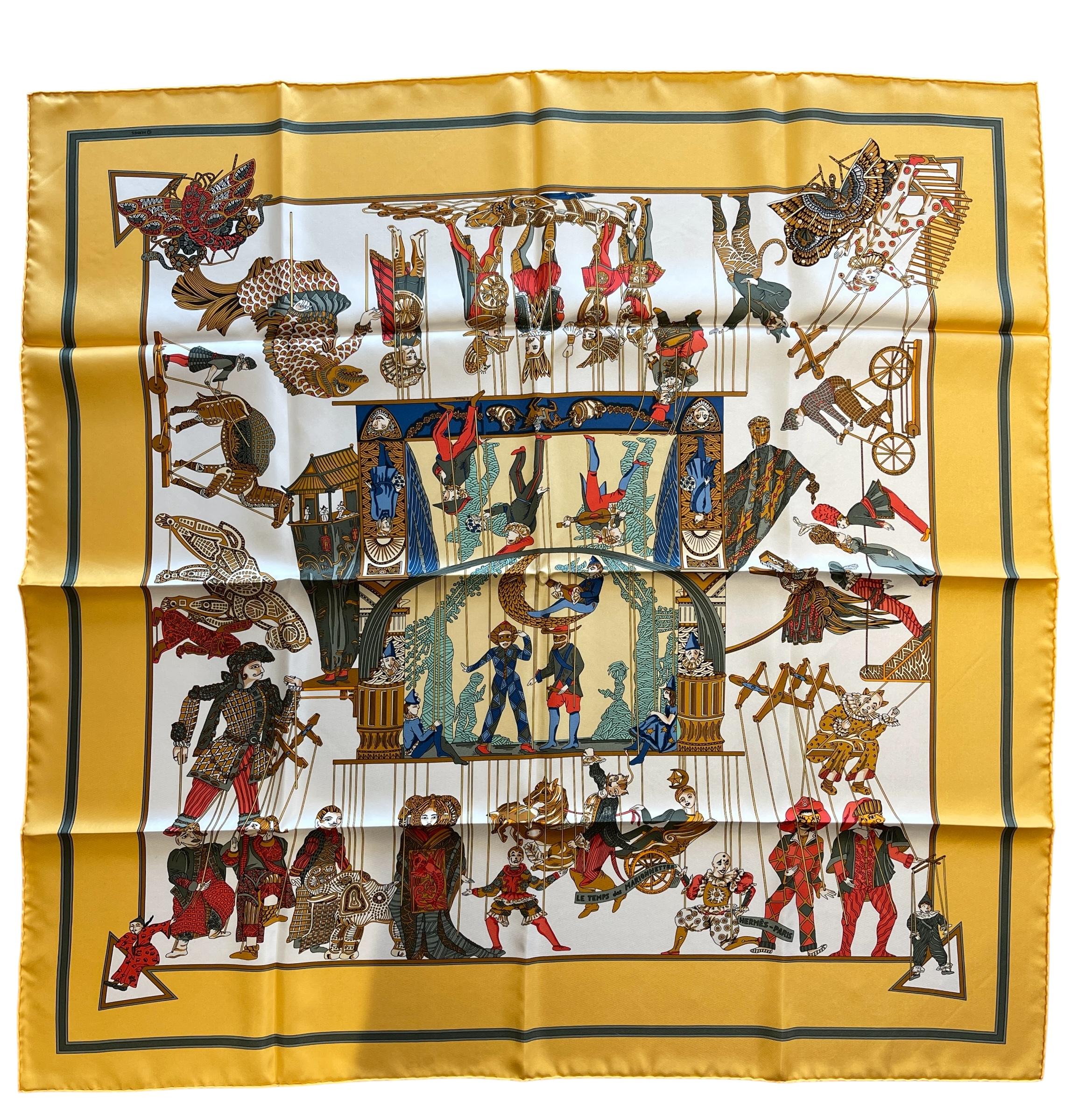 HERMES - Le Temps des Marionnet Scarf 90 