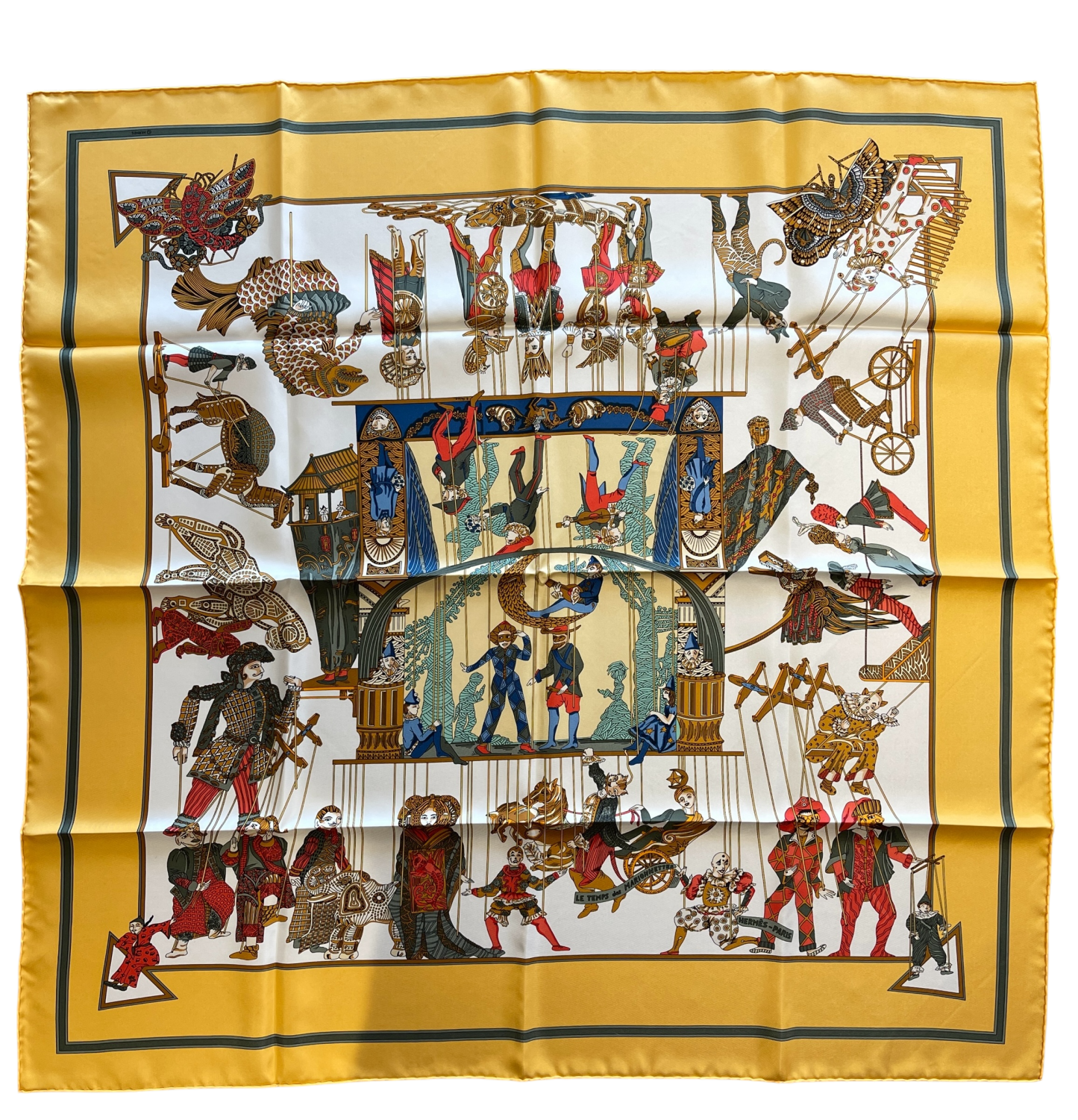 HERMES - Le Temps des Marionnet Scarf 90