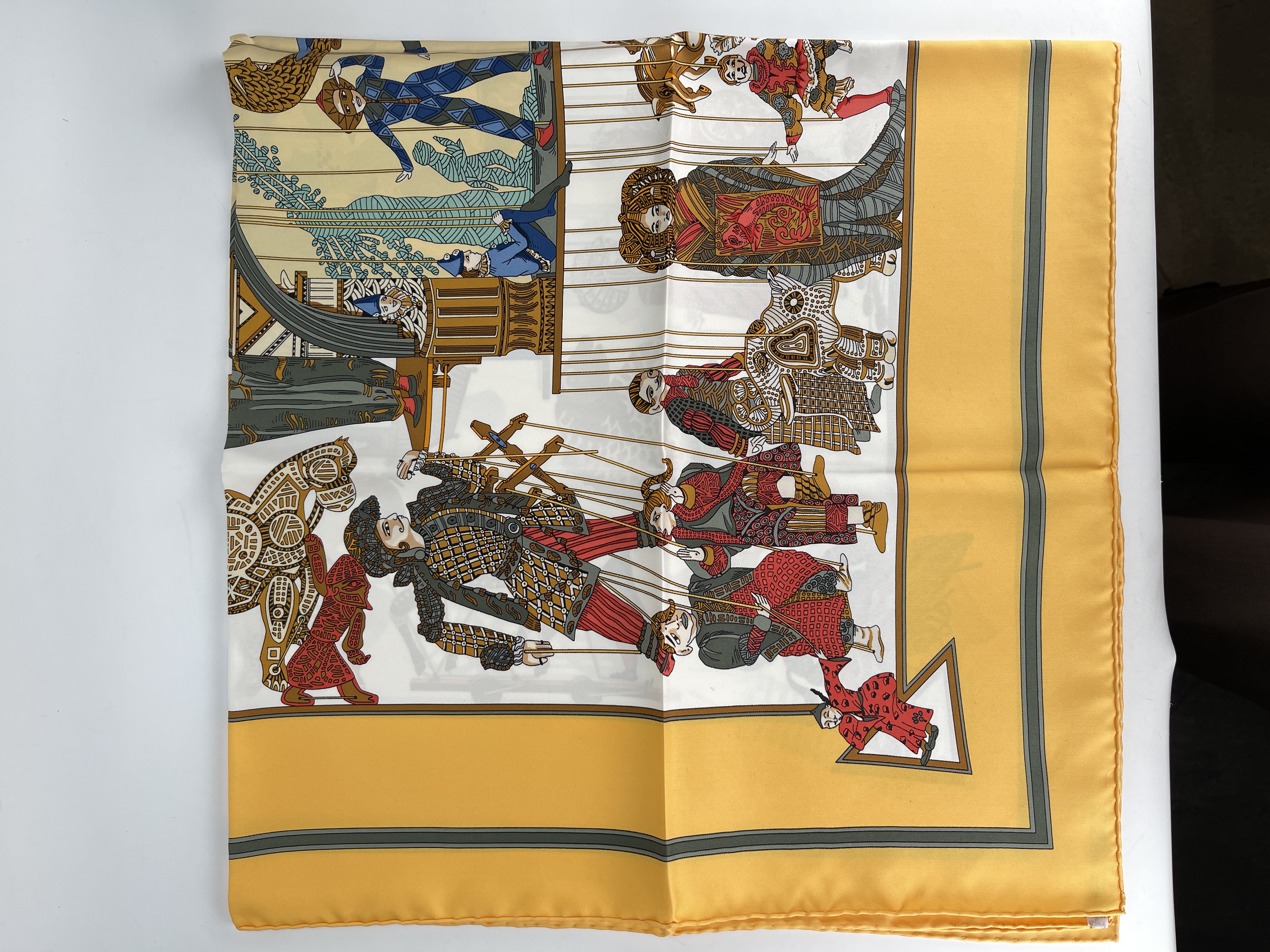 HERMES - Le Temps des Marionnet Scarf 90 