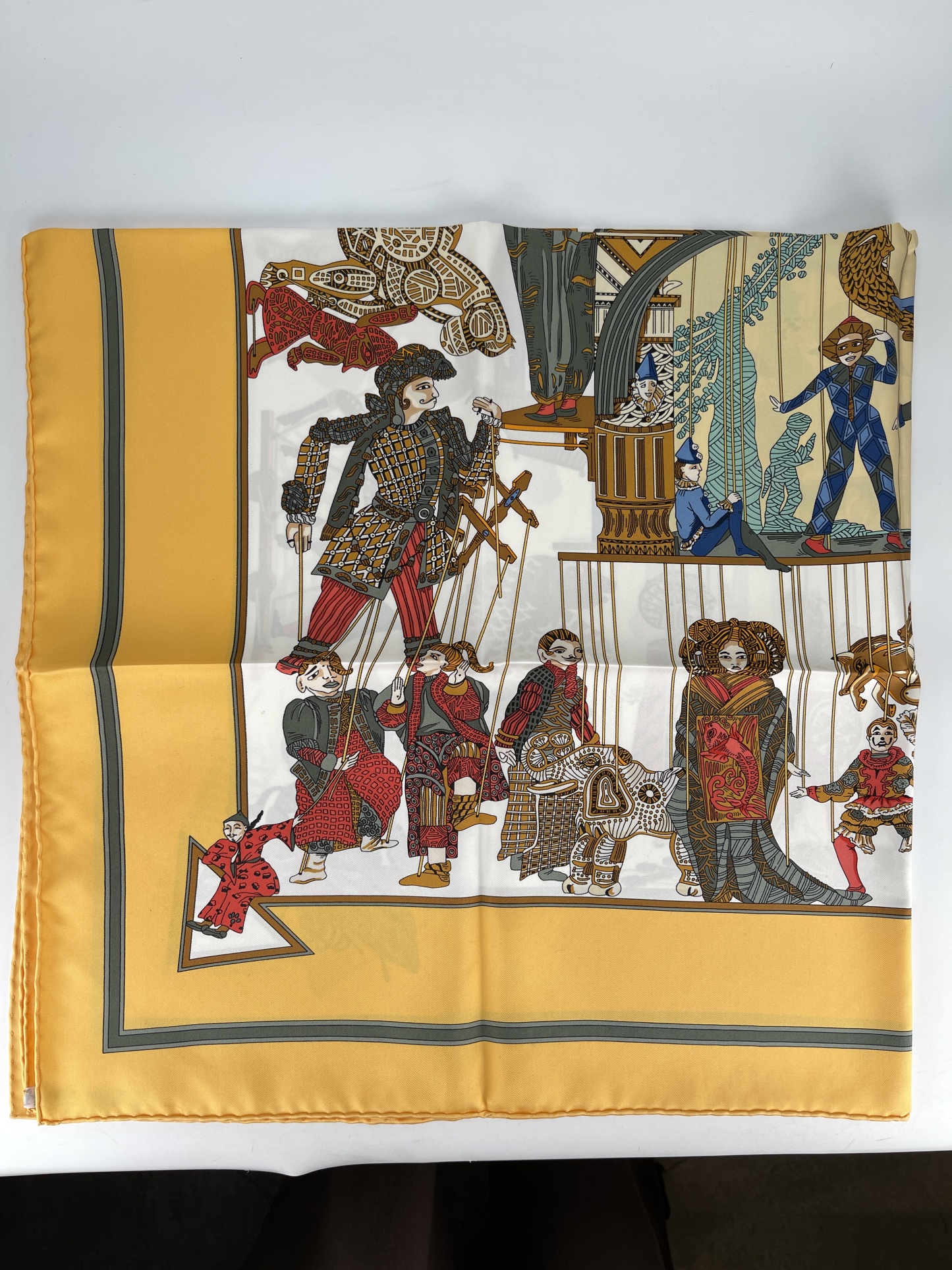 HERMES - Le Temps des Marionnet Scarf 90 