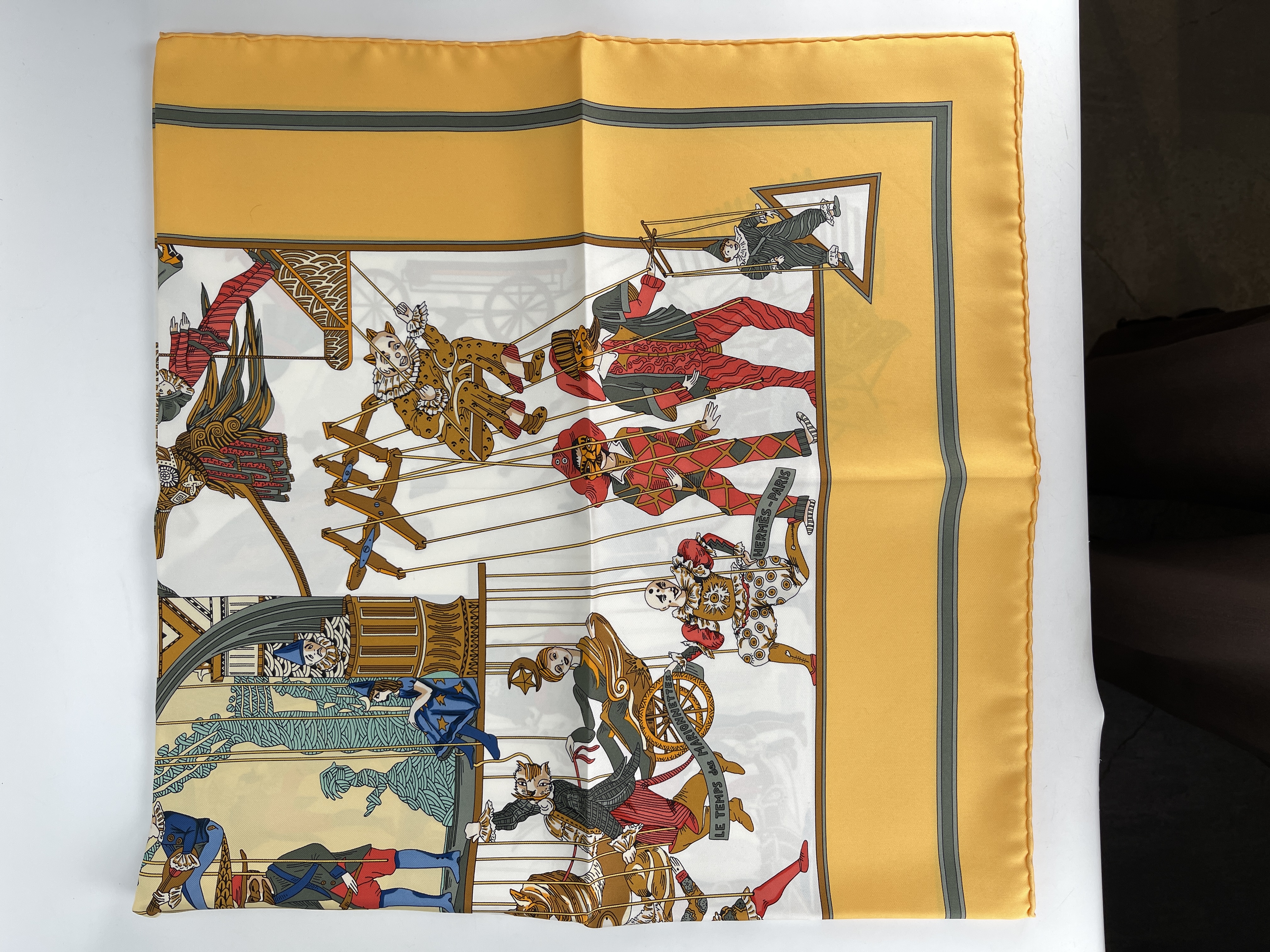 HERMES - Le Temps des Marionnet Scarf 90 