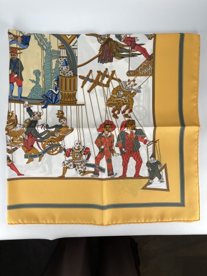 HERMES - Le Temps des Marionnet Scarf 90 
