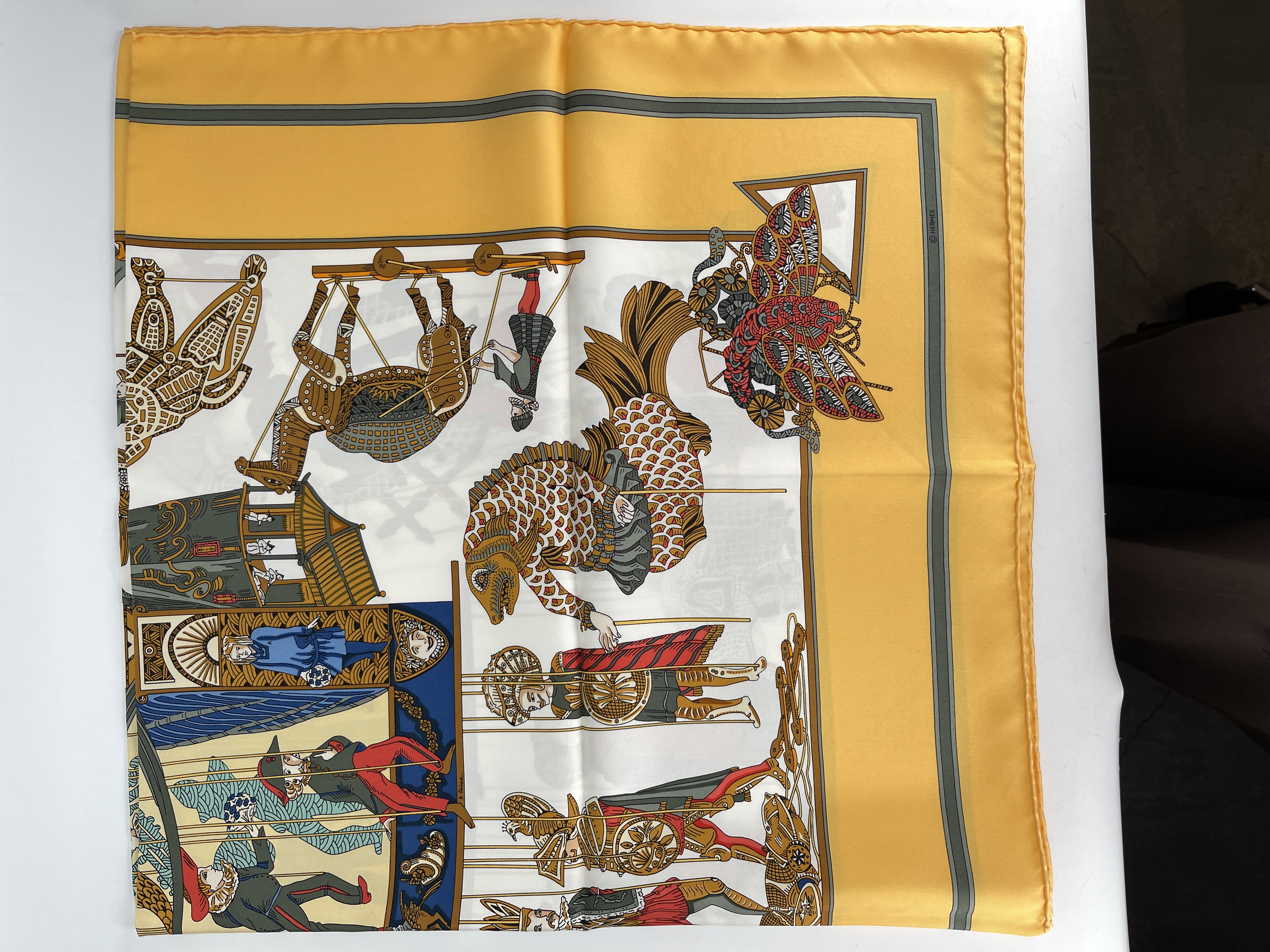 HERMES - Le Temps des Marionnet Scarf 90 
