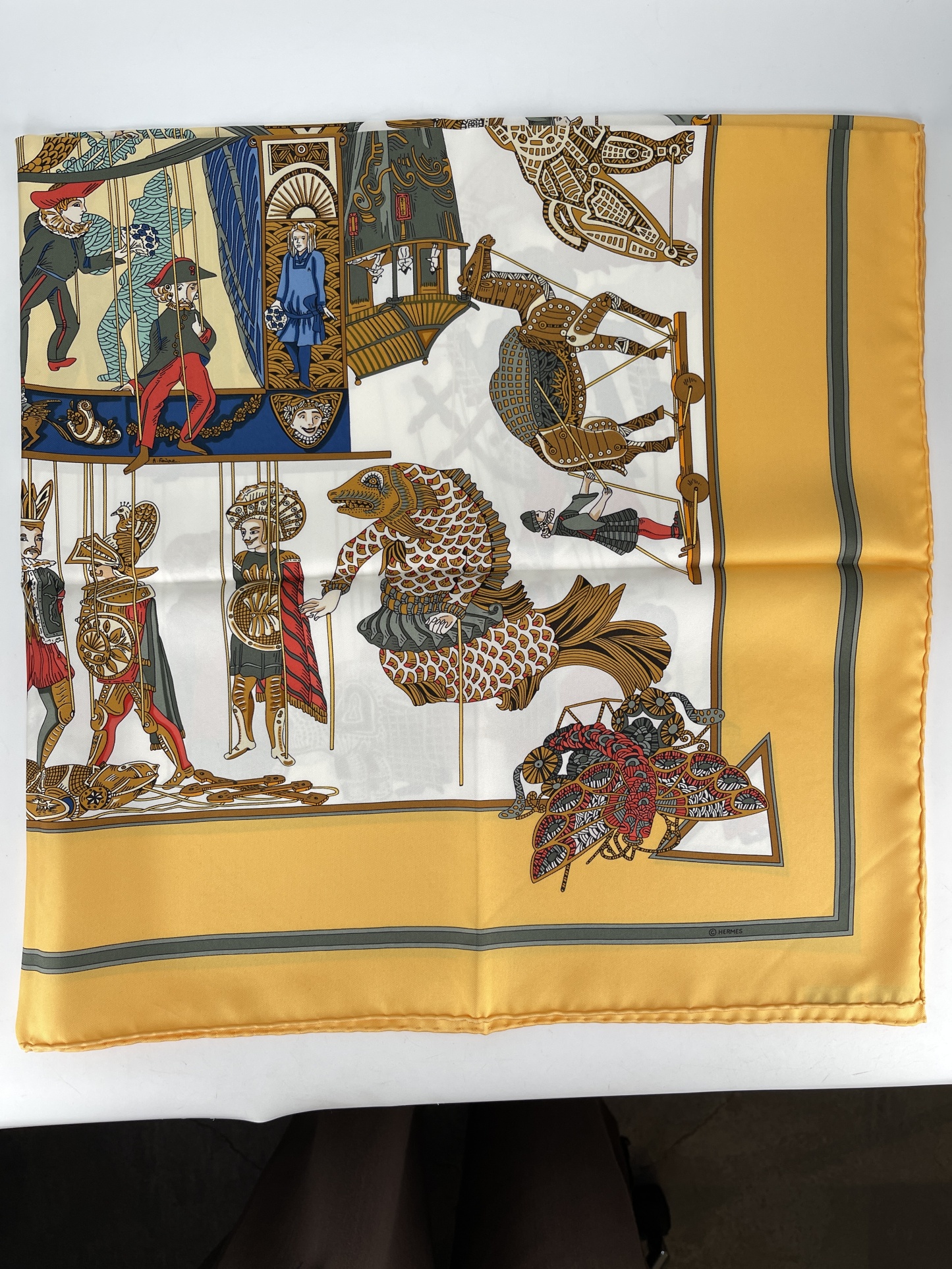 HERMES - Le Temps des Marionnet Scarf 90 
