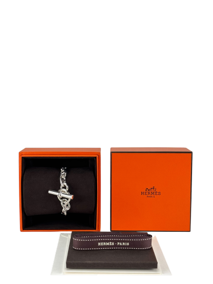 HERMES - Chaine d'ancre Bracelet Medium Model 12 links SILVER AG925