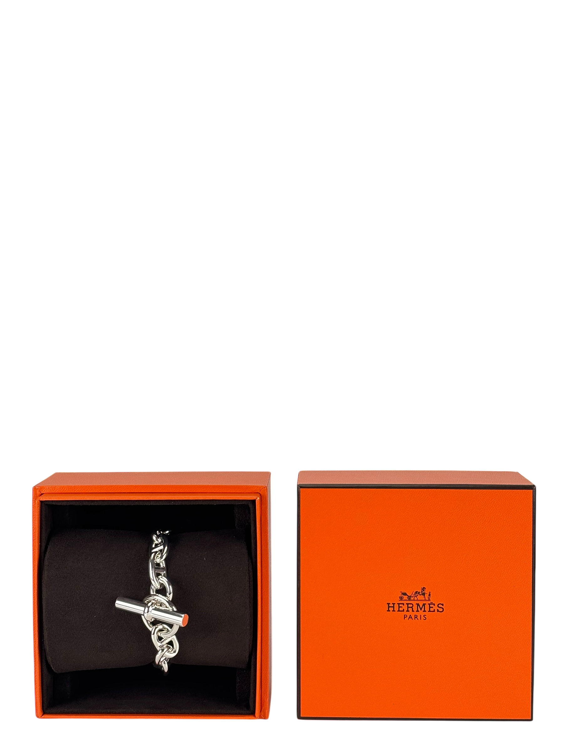 HERMES - Chaine d'ancre Bracelet Medium Model 12 links SILVER AG925