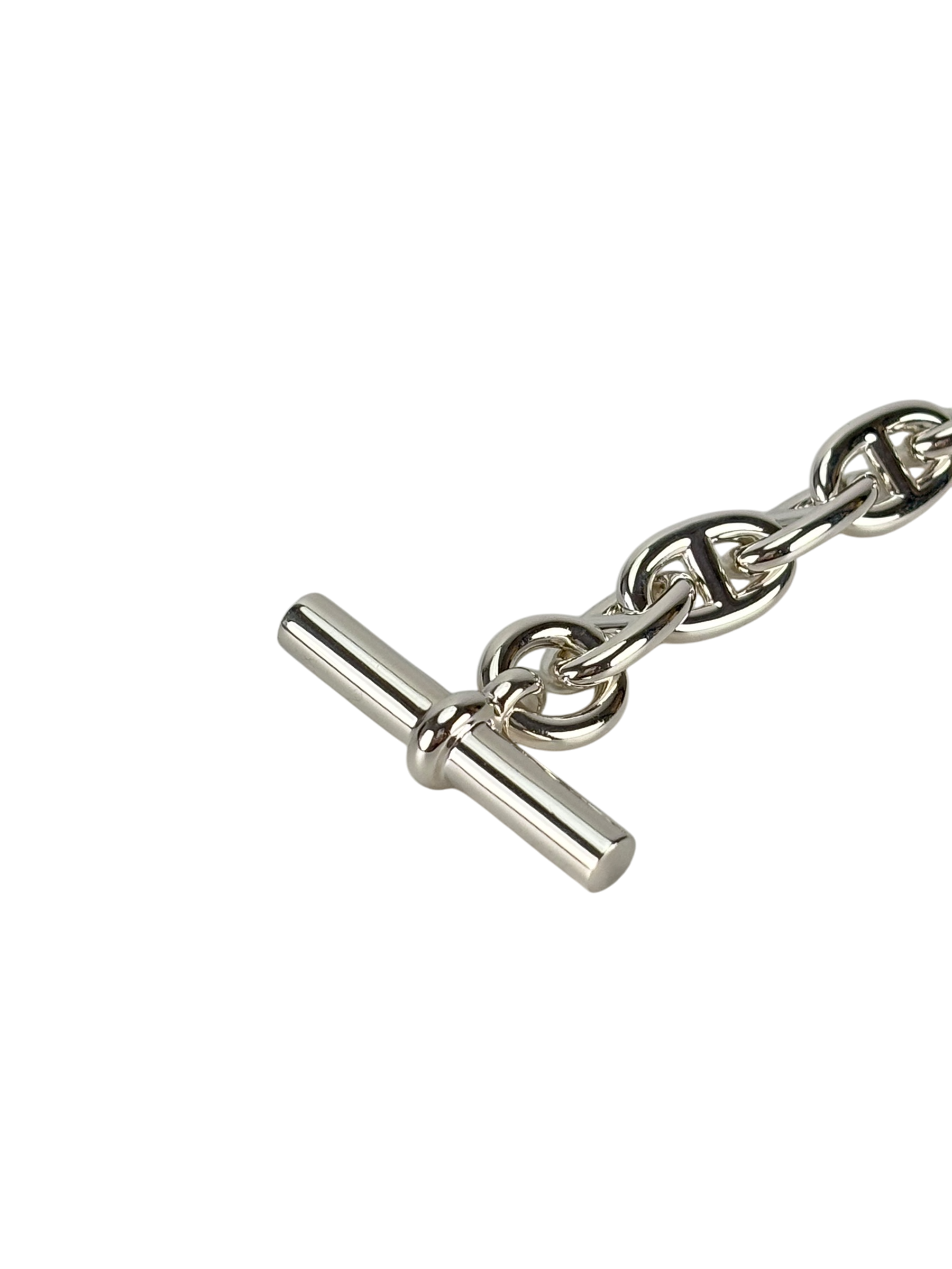 HERMES - Chaine d'ancre Bracelet Medium Model 12 links SILVER AG925