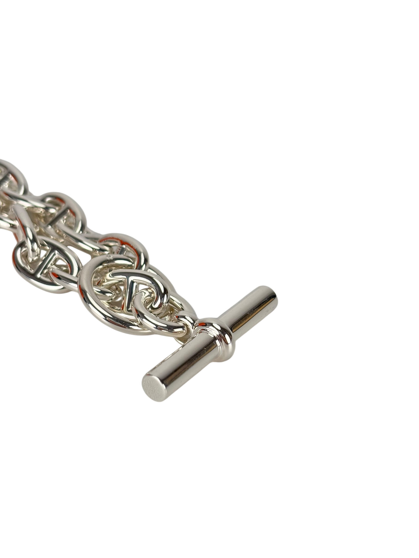 HERMES - Chaine d'ancre Bracelet Medium Model 12 links SILVER AG925