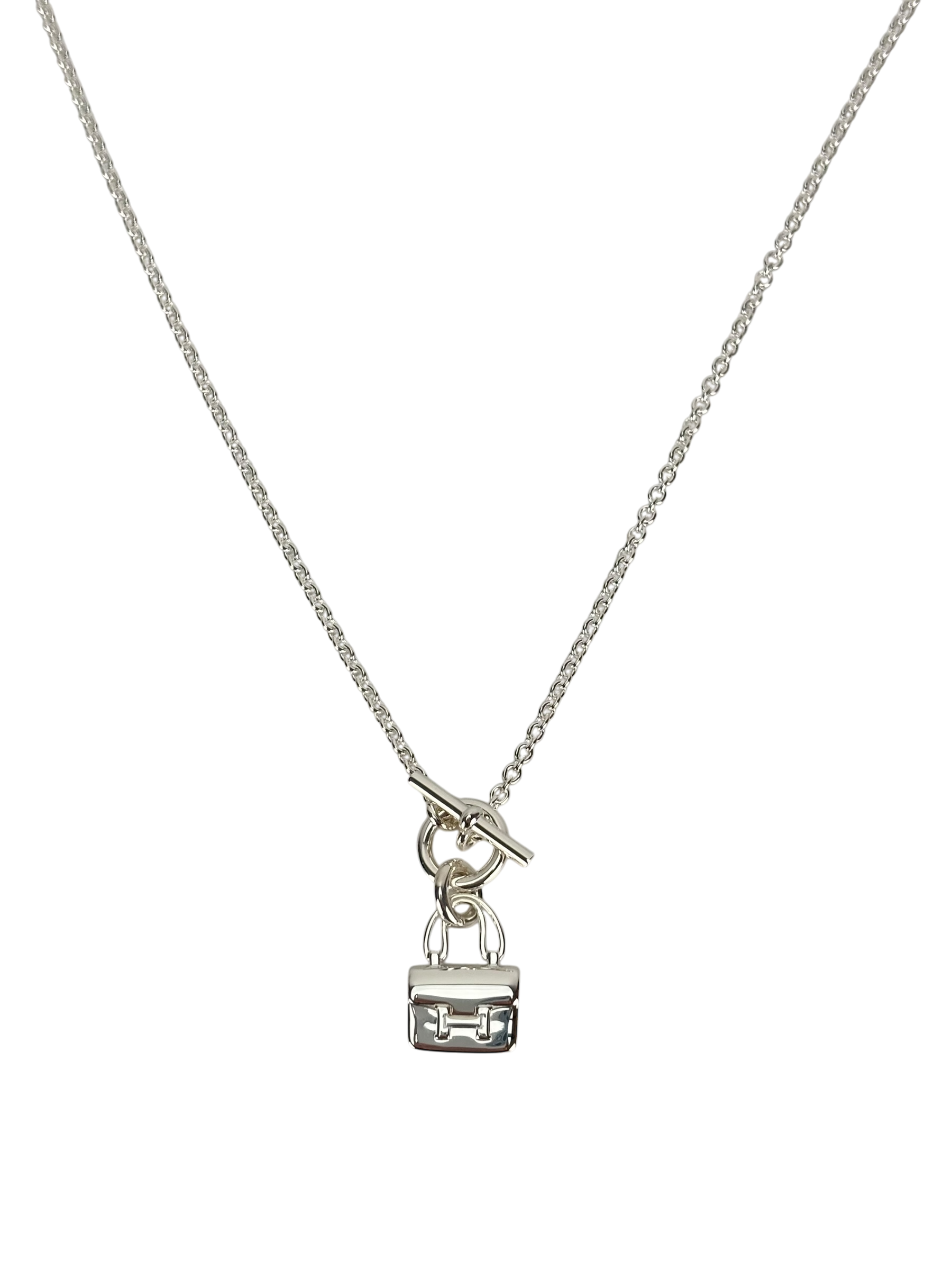 HERMES - 925 Silver Amulette Constance Necklace
