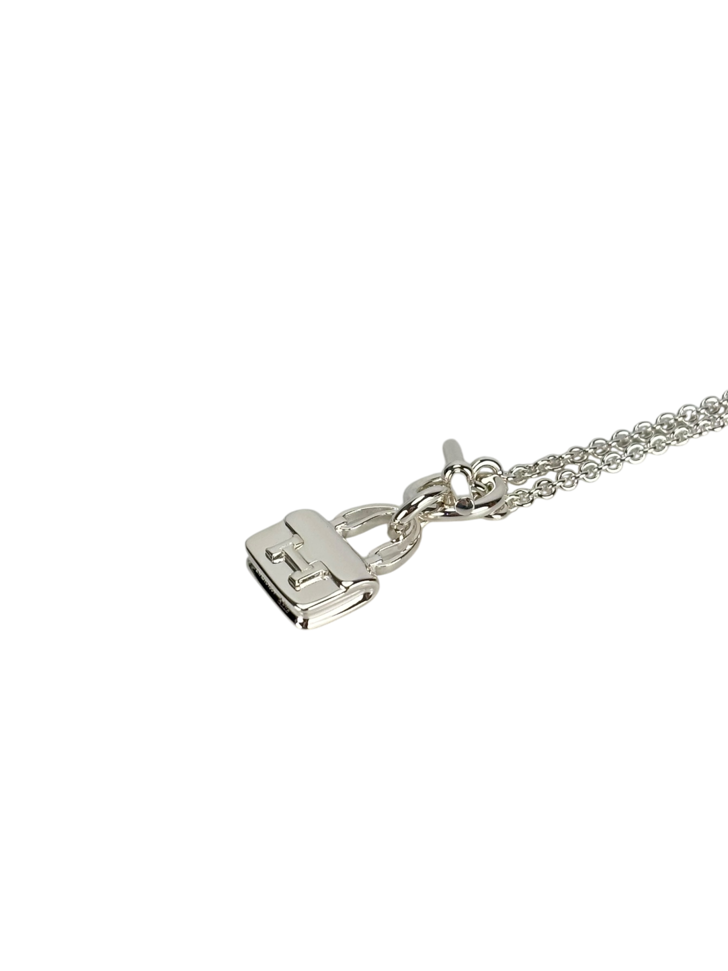 HERMES - 925 Silver Amulette Constance Necklace